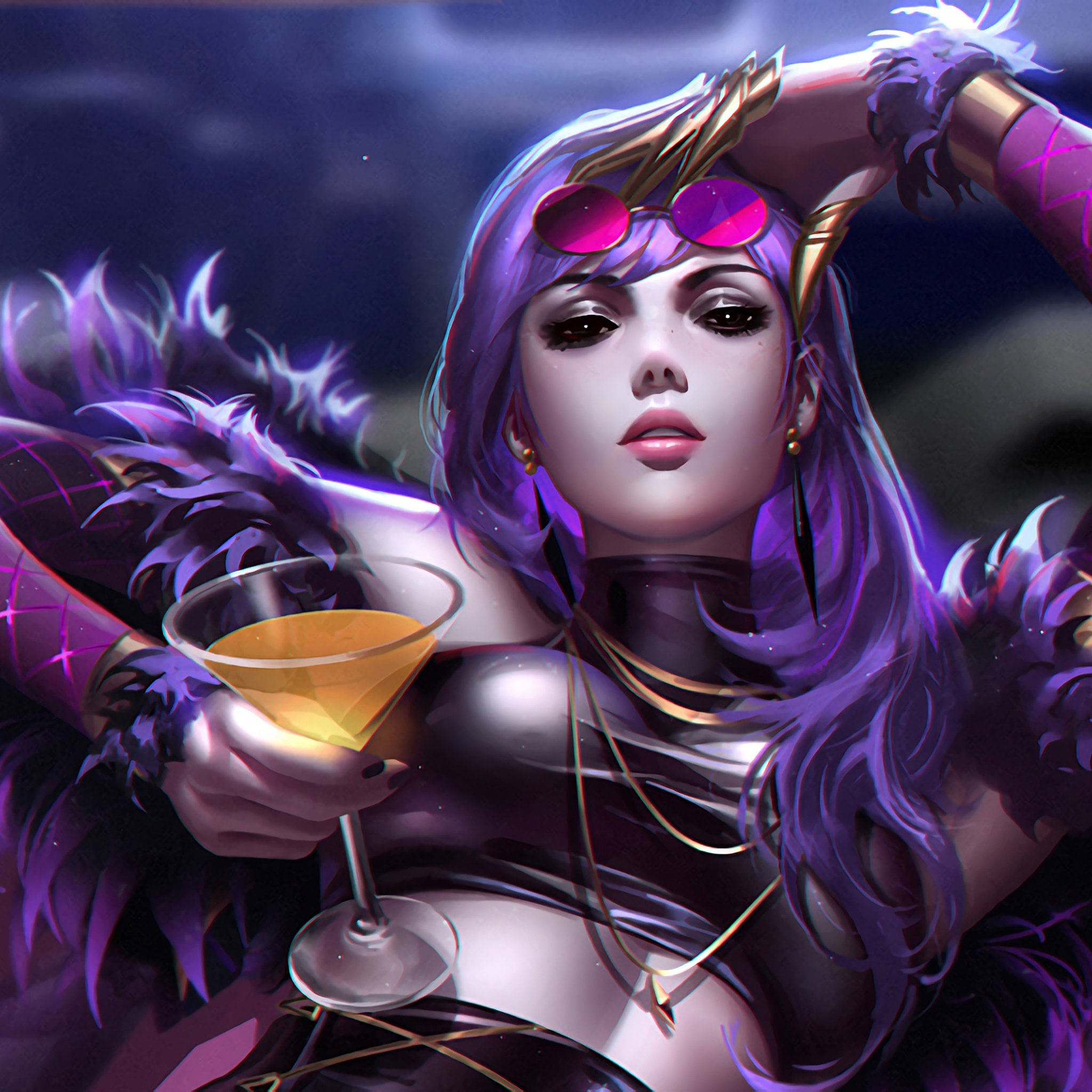 2050x2050 Kda Evelynn Lol iPad Air HD 4k Wallpaper, Image, Phone