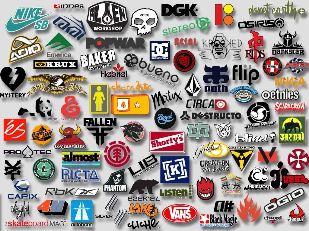 1030x770 Skateboard Logos Wallpaper, Desktop