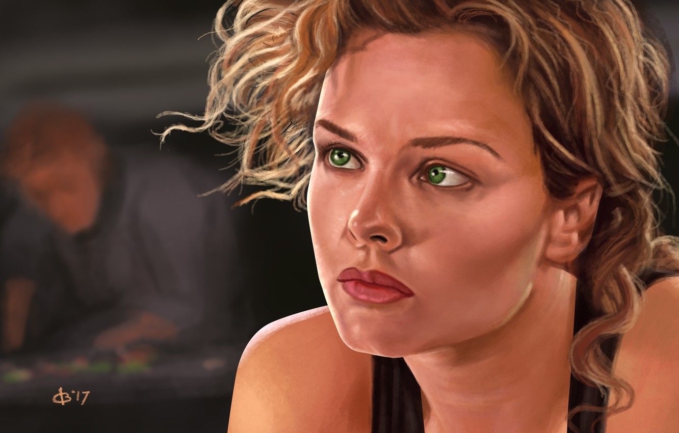 1340x850 Wallpaper art, Starship Troopers, Dizzy, Dizzy, Starship troopers, Dina Meyer image for desktop, section фильмы, Desktop