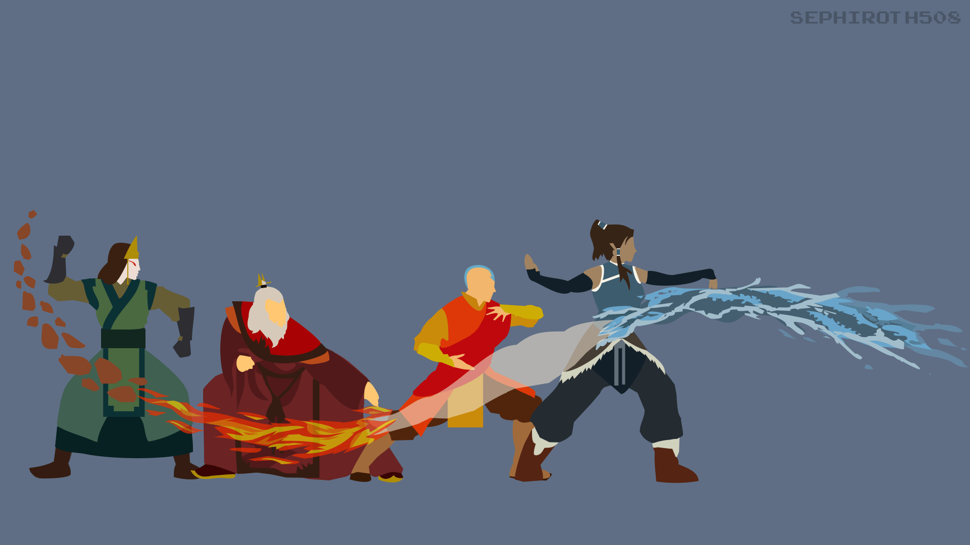 1920x1080 Made a minimalist wallpaper of the iconic Avatar quarta da, Desktop