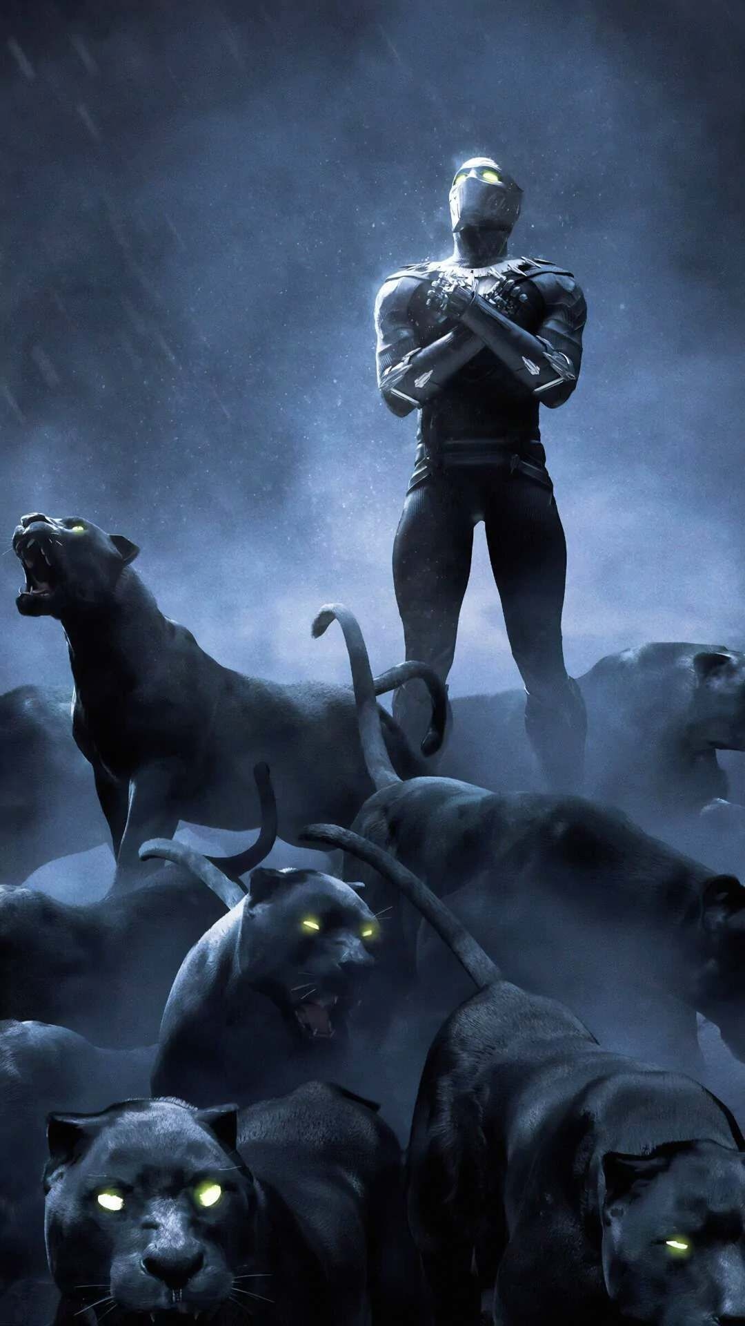 1080x1920 Black panther HD wallpaper, Phone