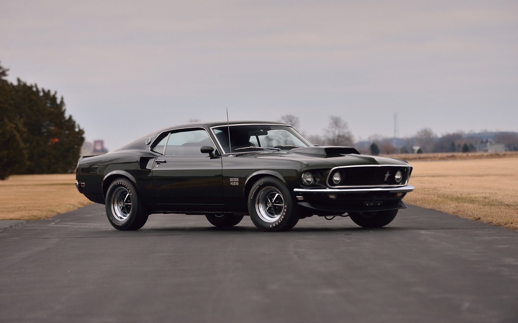 1680x1050 Ford Mustang Boss 429 Black Jade, Desktop