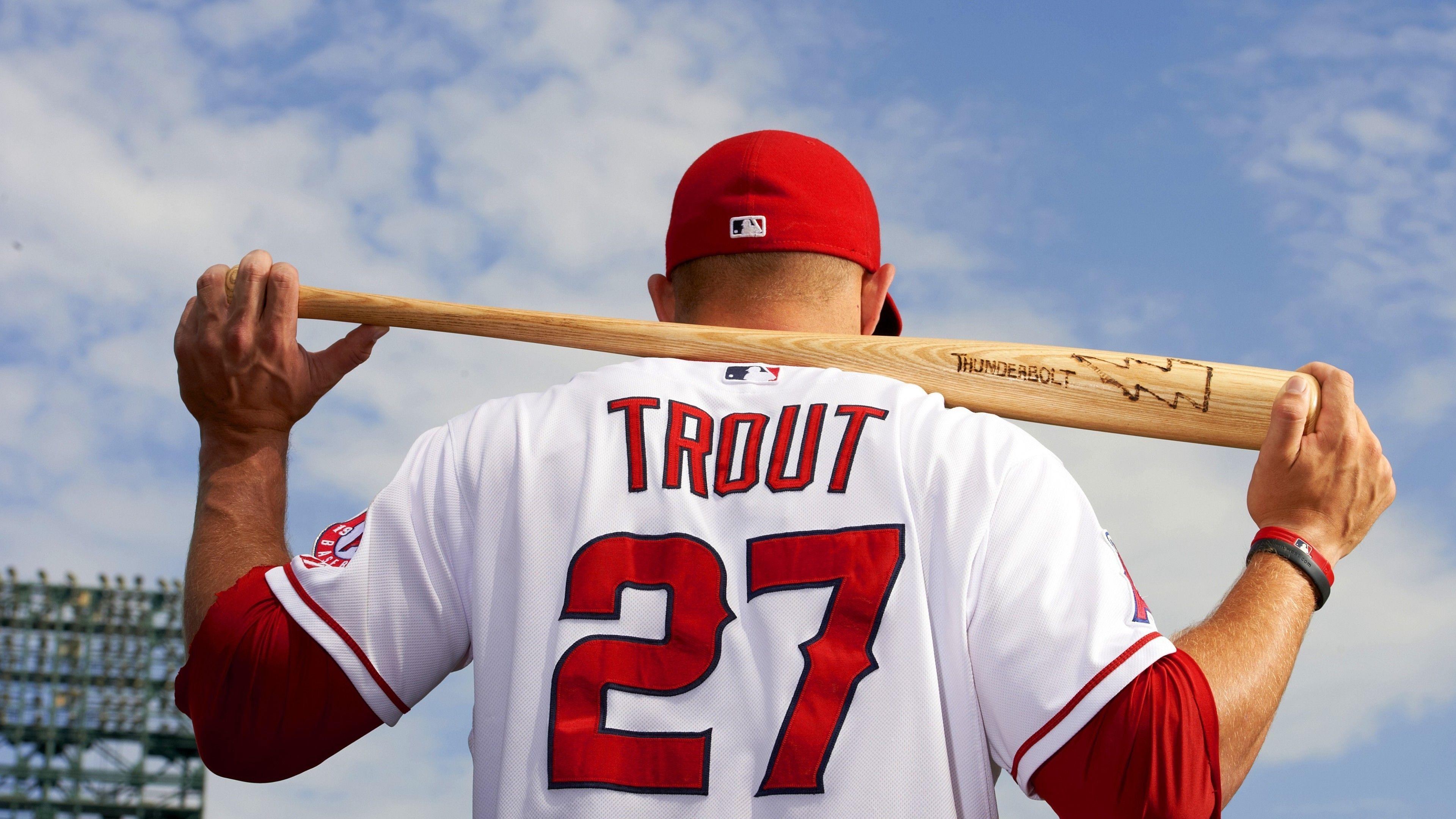 3840x2160 Baseball Top Baseball Players Mike Trout Los Angeles Angels, Desktop