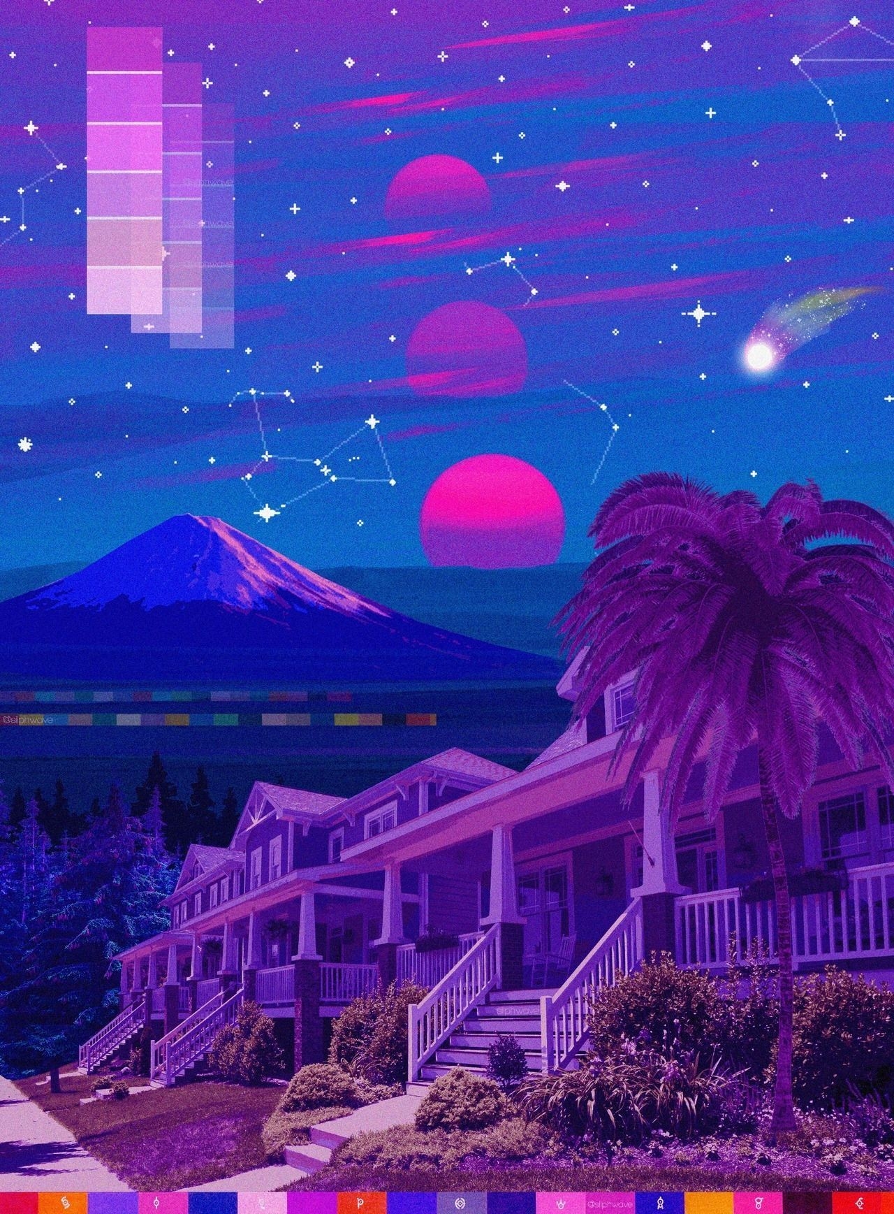 1280x1740 tumblr_pepnvvM4Qf1weqjt2o1_ (1280×1737). Vaporwave wallpaper, Vaporwave art, Aesthetic wallpaper, Phone