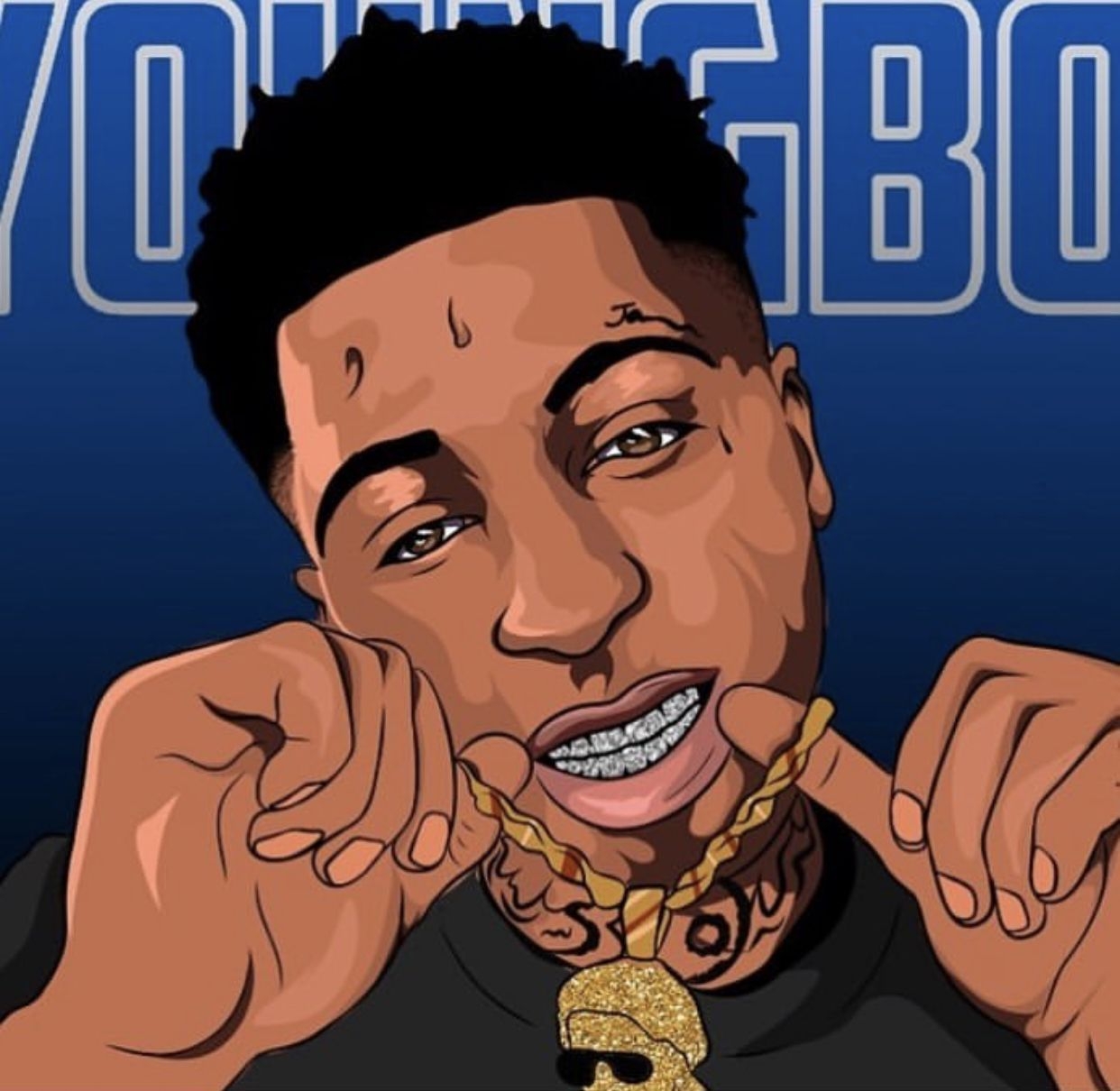 1250x1210 NBA YoungBoy Cartoon Wallpaper Free NBA YoungBoy Cartoon, Desktop