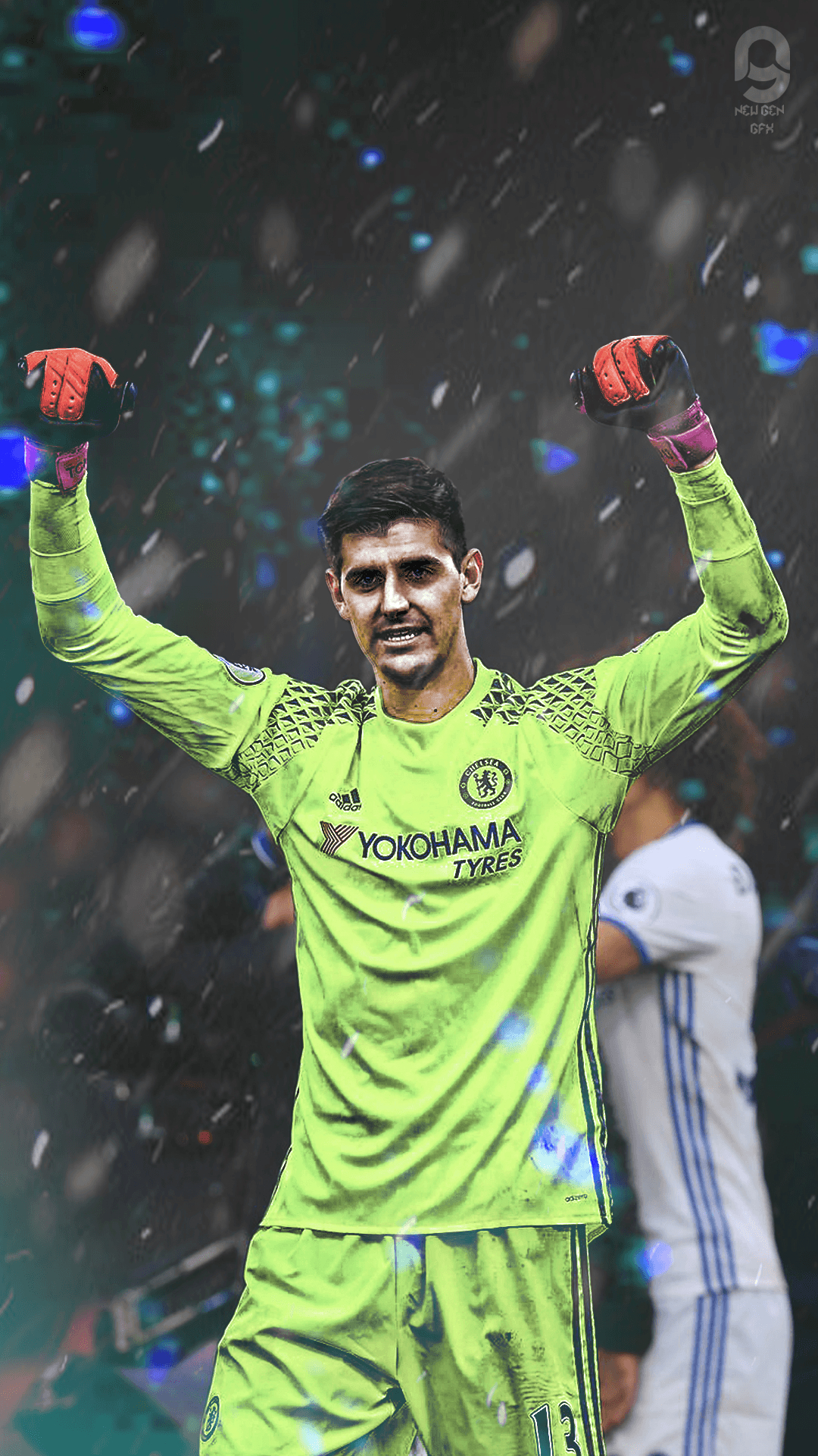 1080x1920 Thibaut Courtois Lockscreen. Mobile Wallpaper, Phone