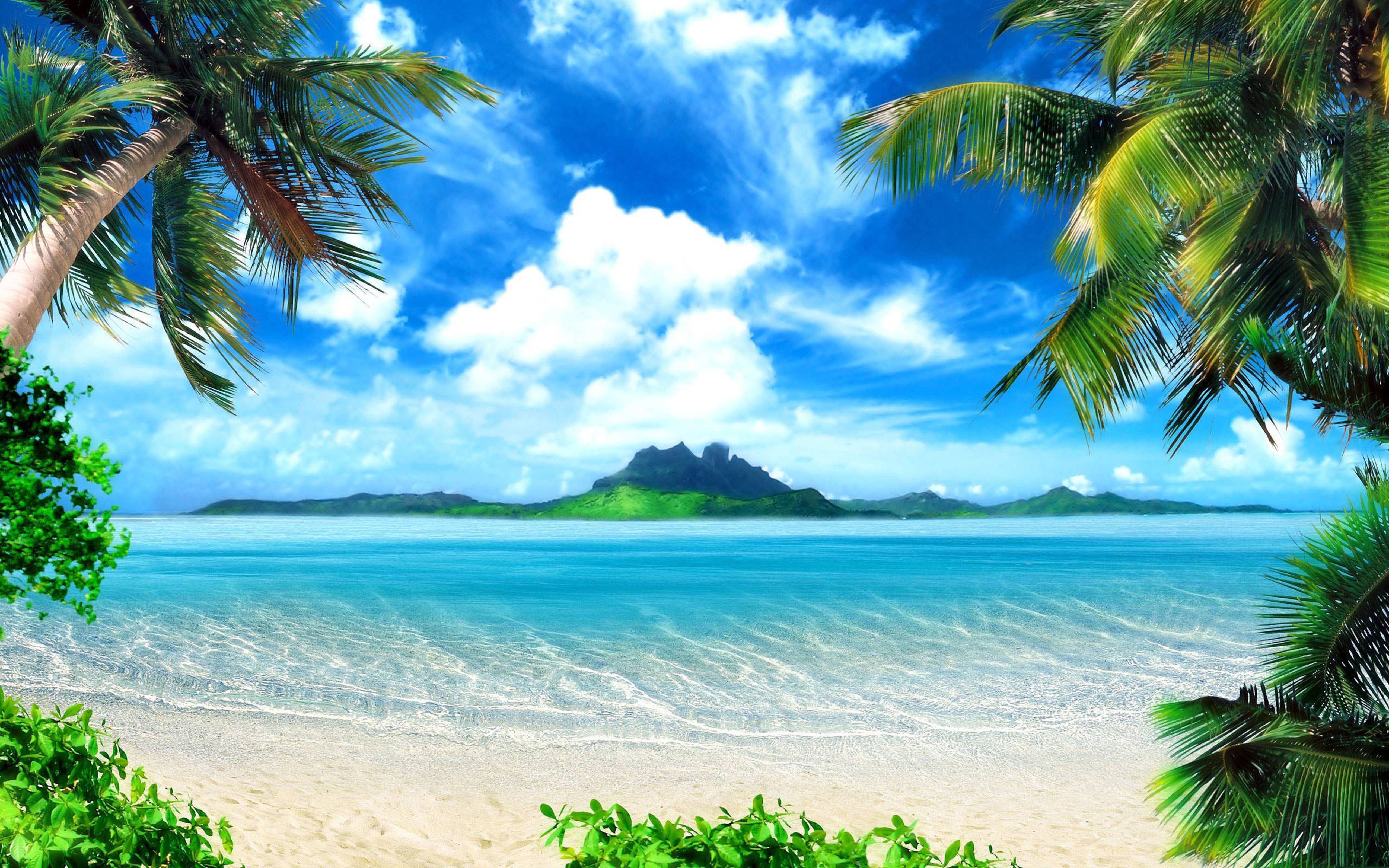 5120x3200 Tropical Water Landscape Wallpaper Free Tropical Water Landscape Background, Desktop