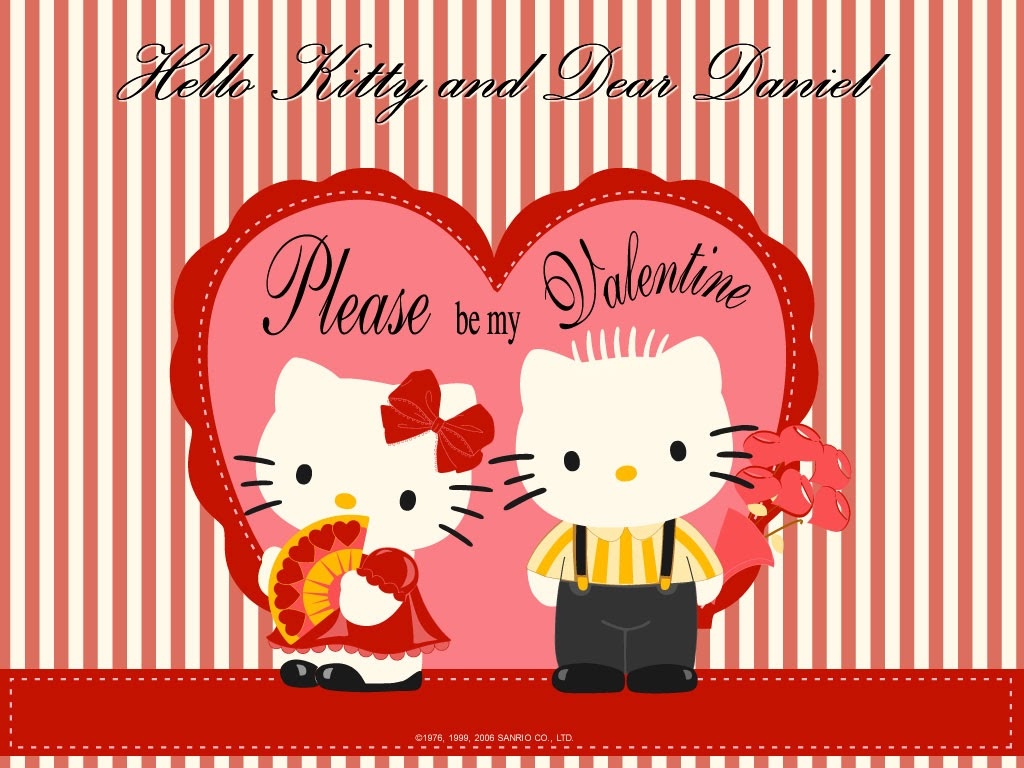 1030x770 Free download Mimmy and Hello Kitty Wallpaper Daniel and Hello Kitty Love Valentine [] for your Desktop, Mobile & Tablet. Explore Valentine Kitty Wallpaper. Hello Kitty Background, Background Hello, Desktop