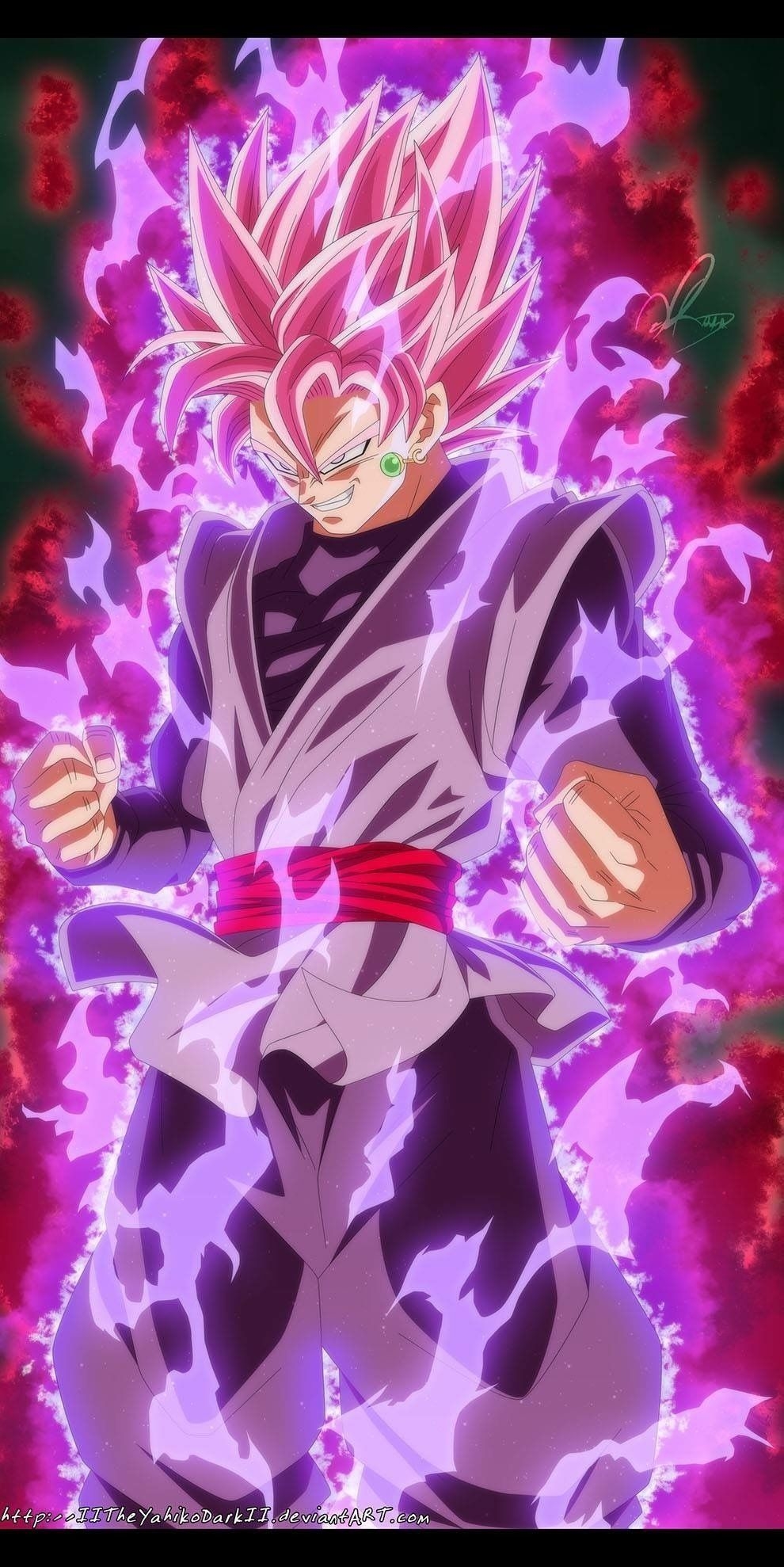 990x1980 Dragon Ball Super Goku Black iPhone Wallpaper, Phone