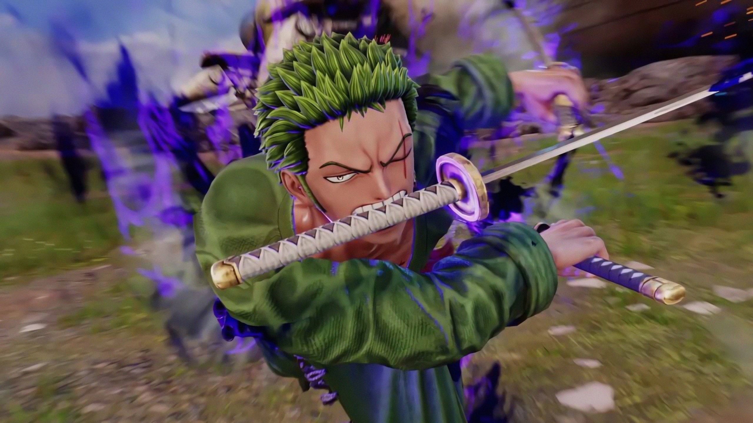 2560x1440 Download jump force, roronoa zoro, video game, one piece, anime  wallpaper, dual wide 16:9  HD image, background, 19059, Desktop