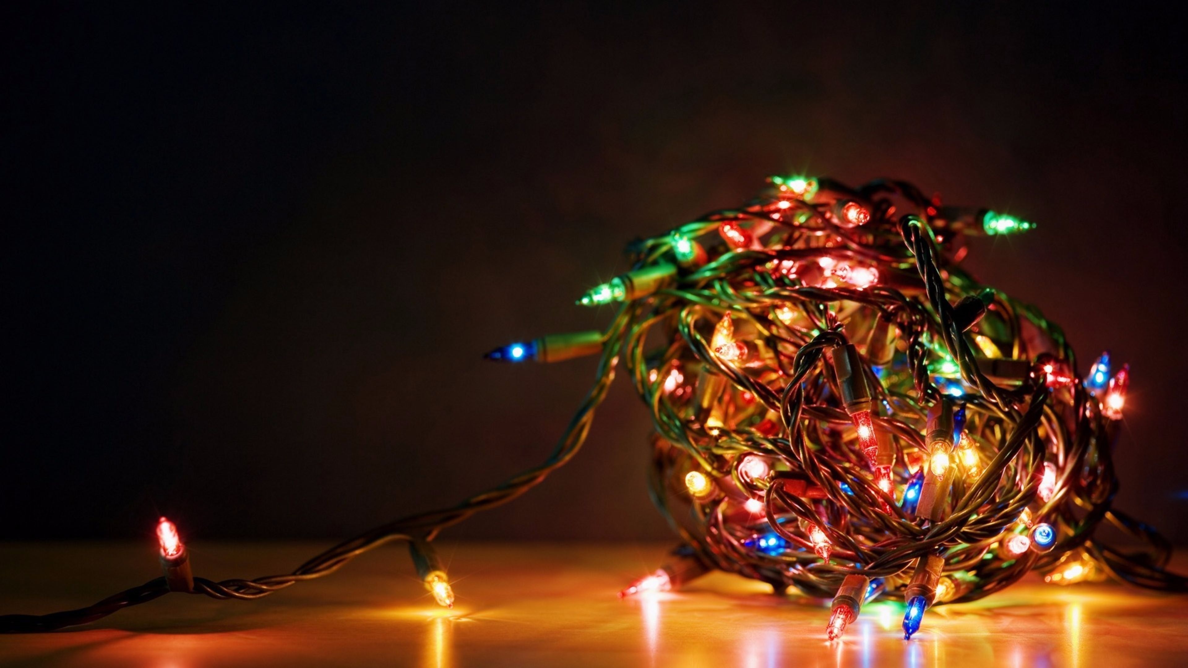 3840x2160 4K Christmas Lights Best Wallpaper 47583, Desktop