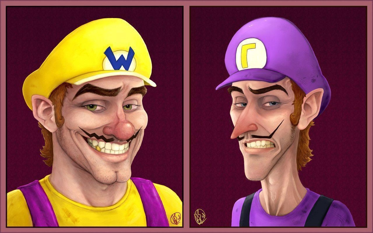 1280x800 Waluigi Drawing, Desktop