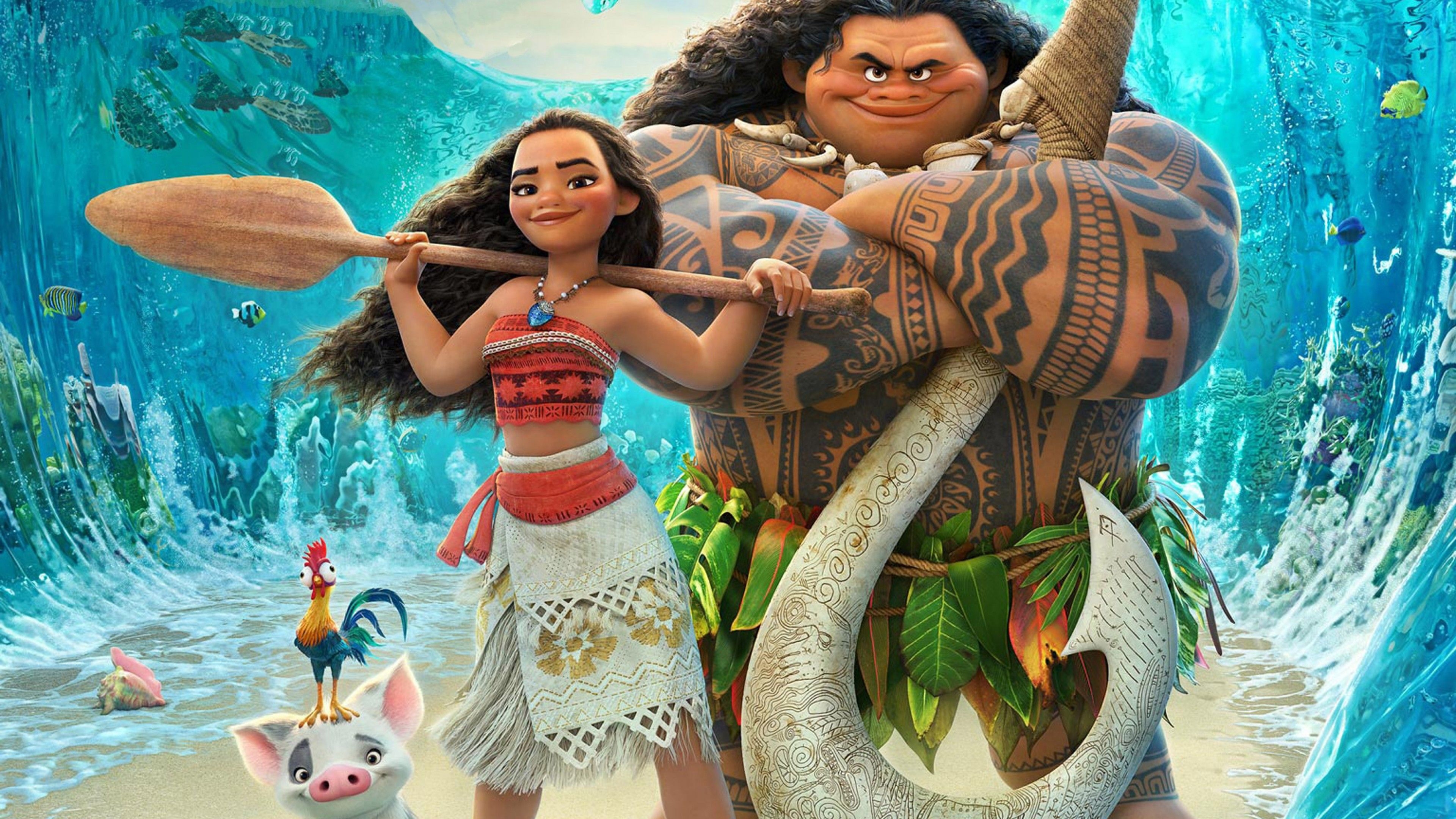 3840x2160 Wallpaper Disney, Moana, Animation, HD, Movies, Desktop