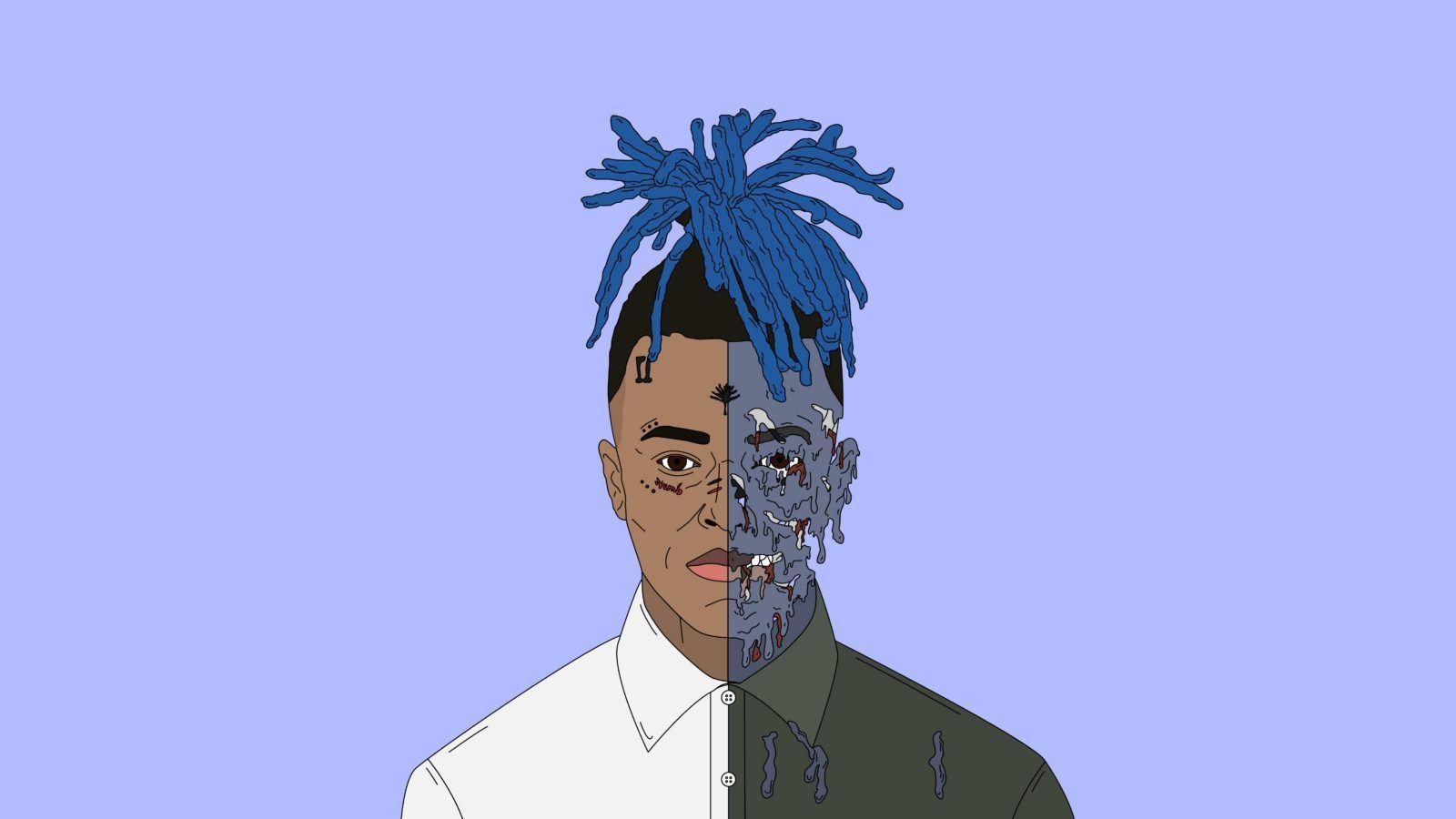 1600x900 XXXTentacion Cartoon Wallpaper Free XXXTentacion Cartoon, Desktop