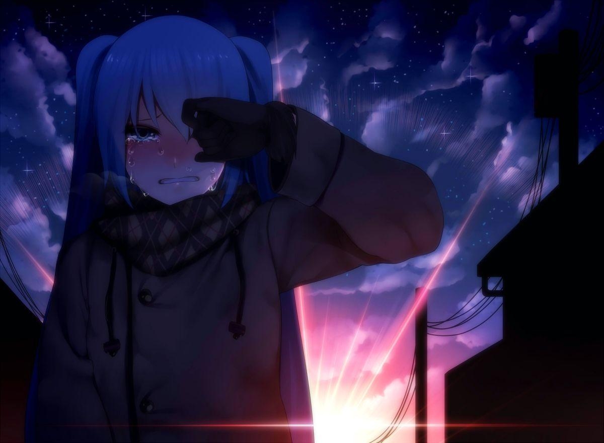 1200x880 Sad Anime Girl Best Wallpaper Depressed Sad, Desktop