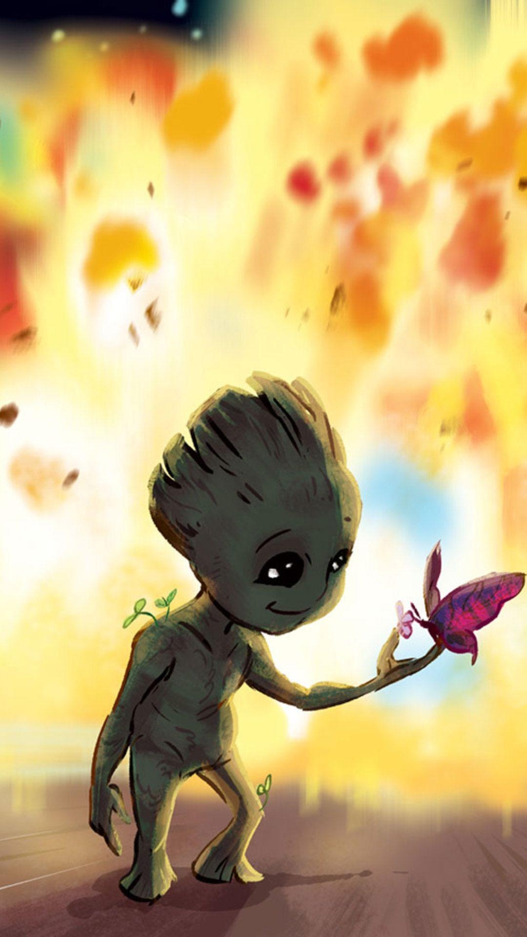 1080x1920 Dancing Baby Groot Wallpaper. Baby groot, Groot, Baby groot dancing, Phone