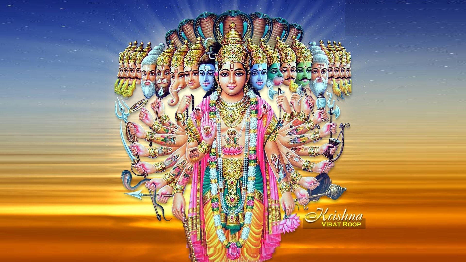 1920x1080 krishna virat roop hd, Desktop