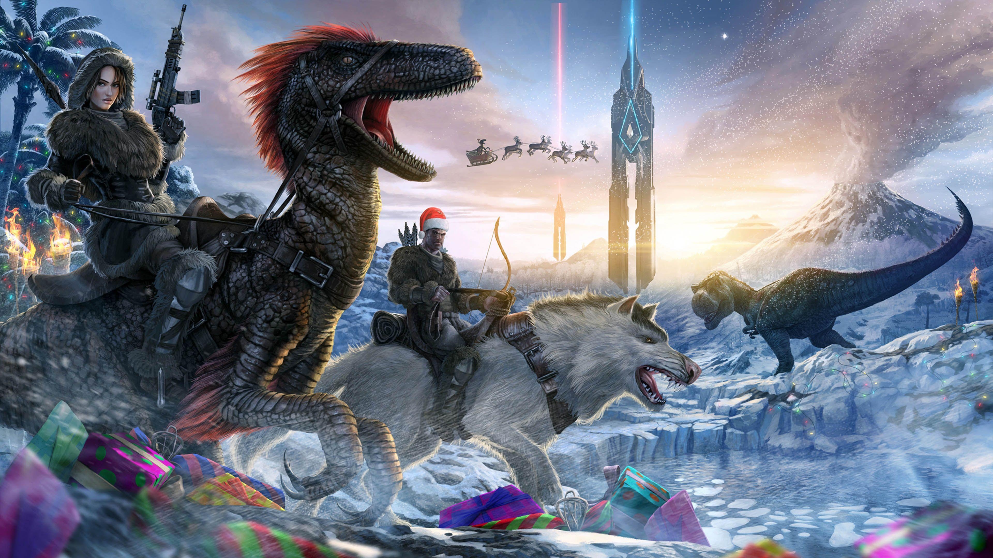 3840x2160 Winter Wonderland Christmas Event: Survival Evolved, Desktop