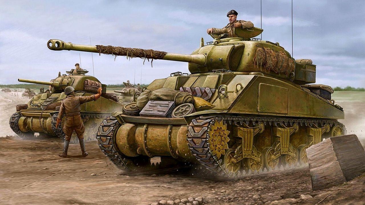 1280x720 M4 Sherman firefly. Leger trucks. Fireflies, Desktop