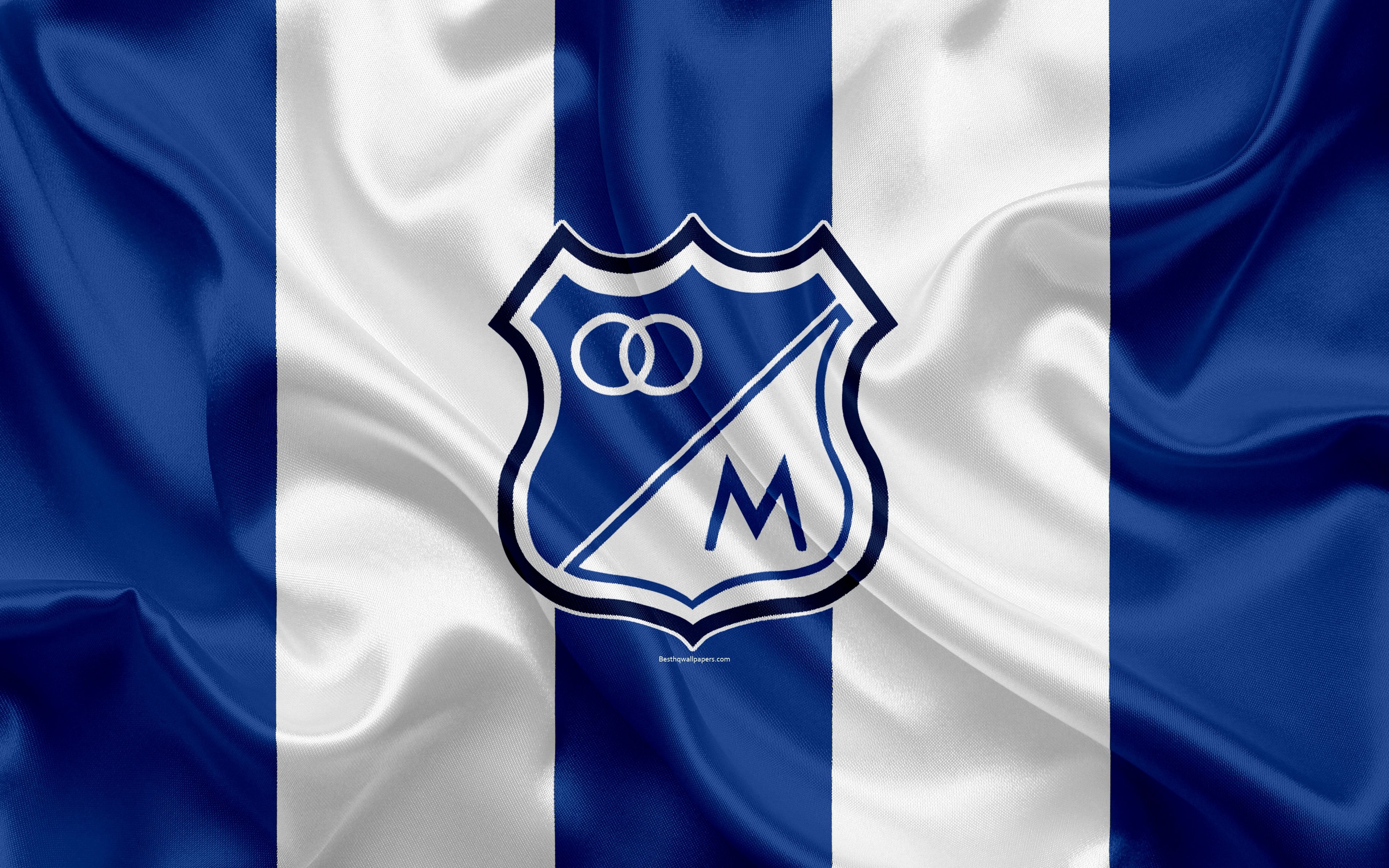 3840x2400 Descargar fondos de pantalla Millonarios FC, 4k, logotipo, club de, Desktop