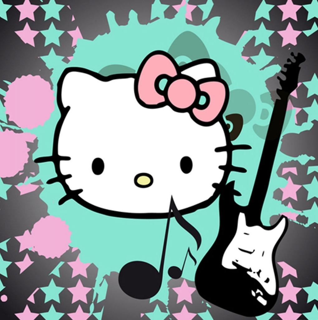 1020x1030 iPad Wallpaper Hello Kitty Guitar For Phones. 照片图像, Phone