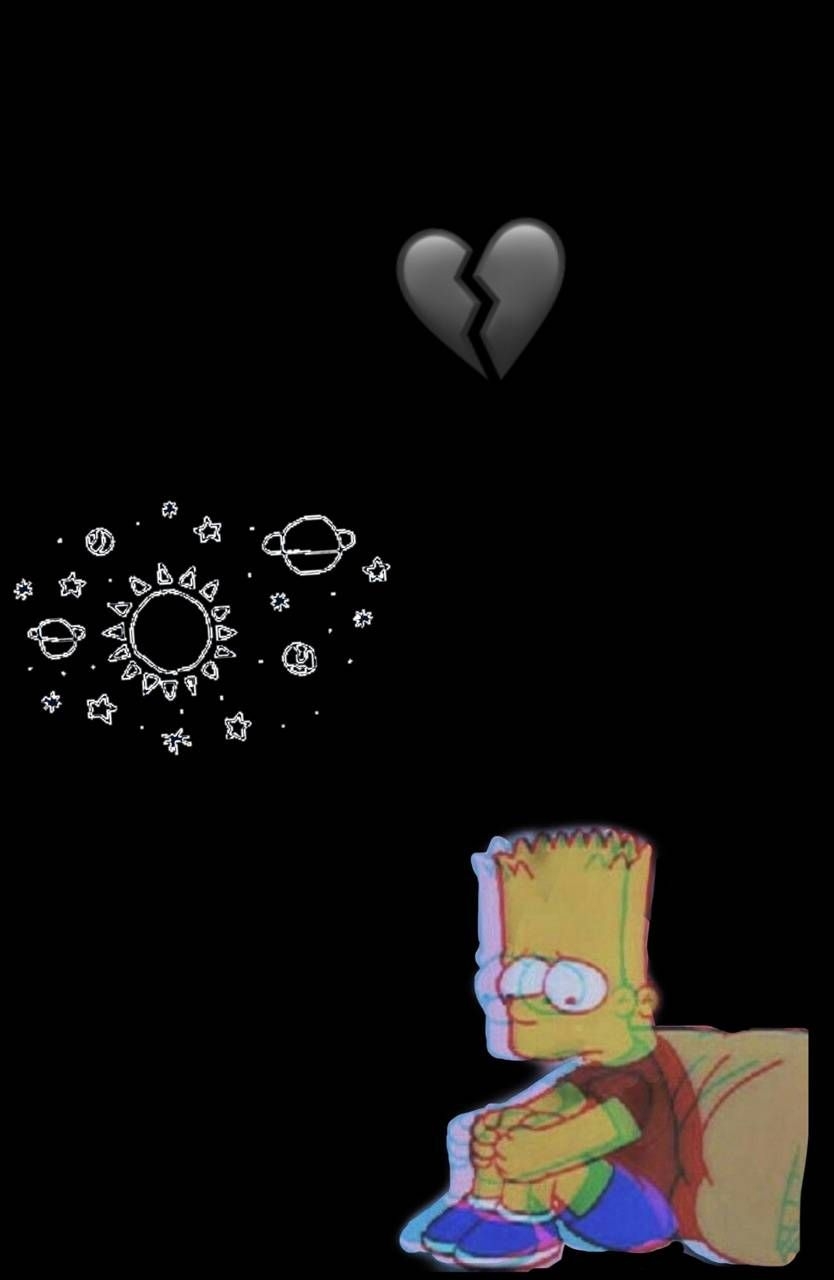 840x1280 Sad bart wallpaper, Phone