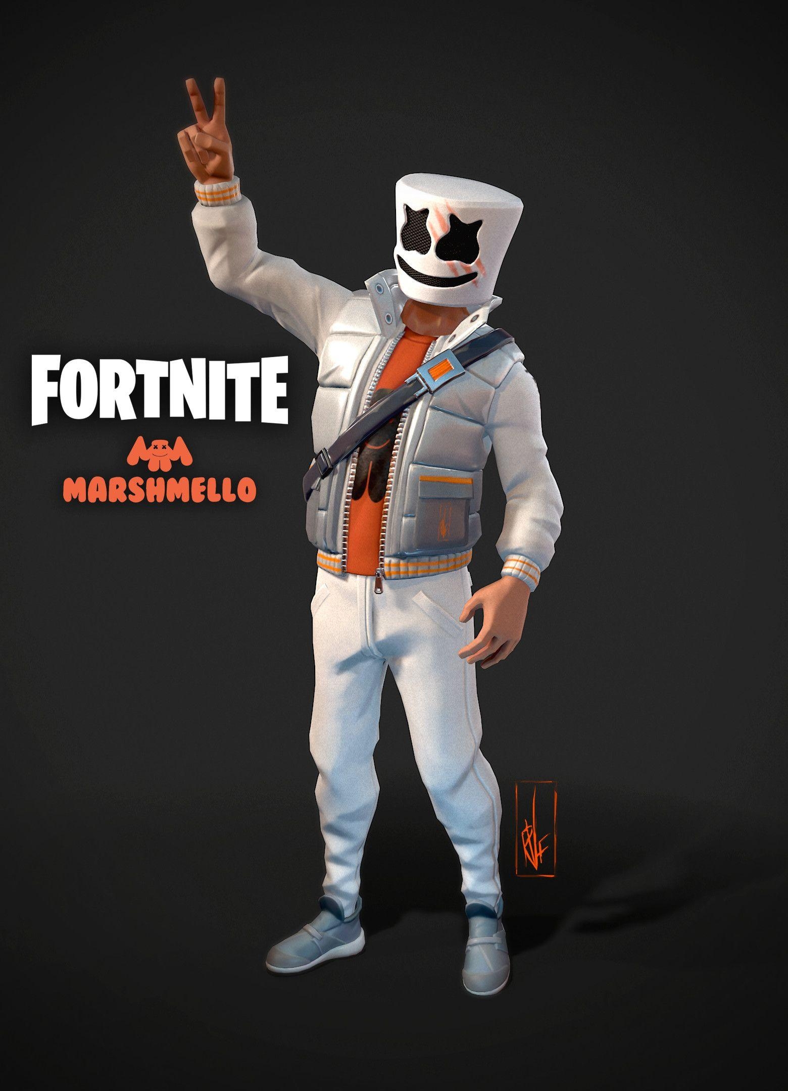 1560x2160 Fortnite Marshmello Skin, Roberto Ferrao, Phone