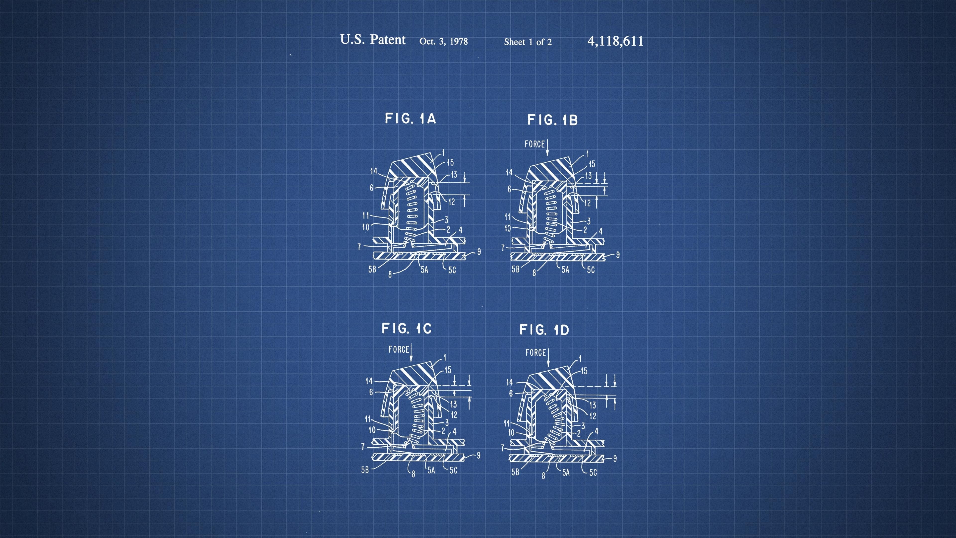 3840x2160 Mechanical Key Switch Patent S 4K wallpaper, Desktop