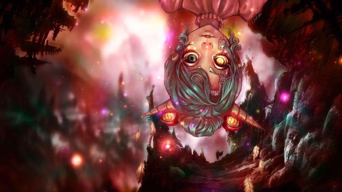 1200x670 Eyed Demon Horn Anime Girl Wallpaper, Desktop