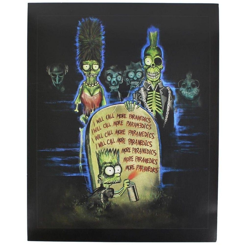 1000x1000 Nerd Block The Simpsons: Return of the Living Dead 8x10 Art Print (Horror Block Exclusive) #Artwork #Ar. Simpsons treehouse of horror, Horror art, 8x10 art prints, Phone