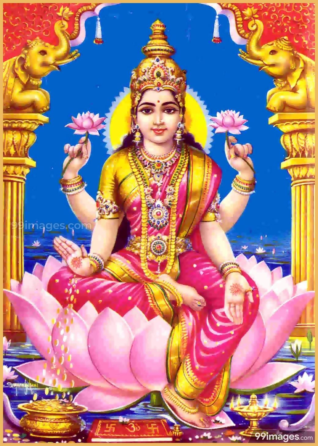 1040x1460 Download Hindu God Lakshmi HD Wallpaper, HD Background Download, Phone