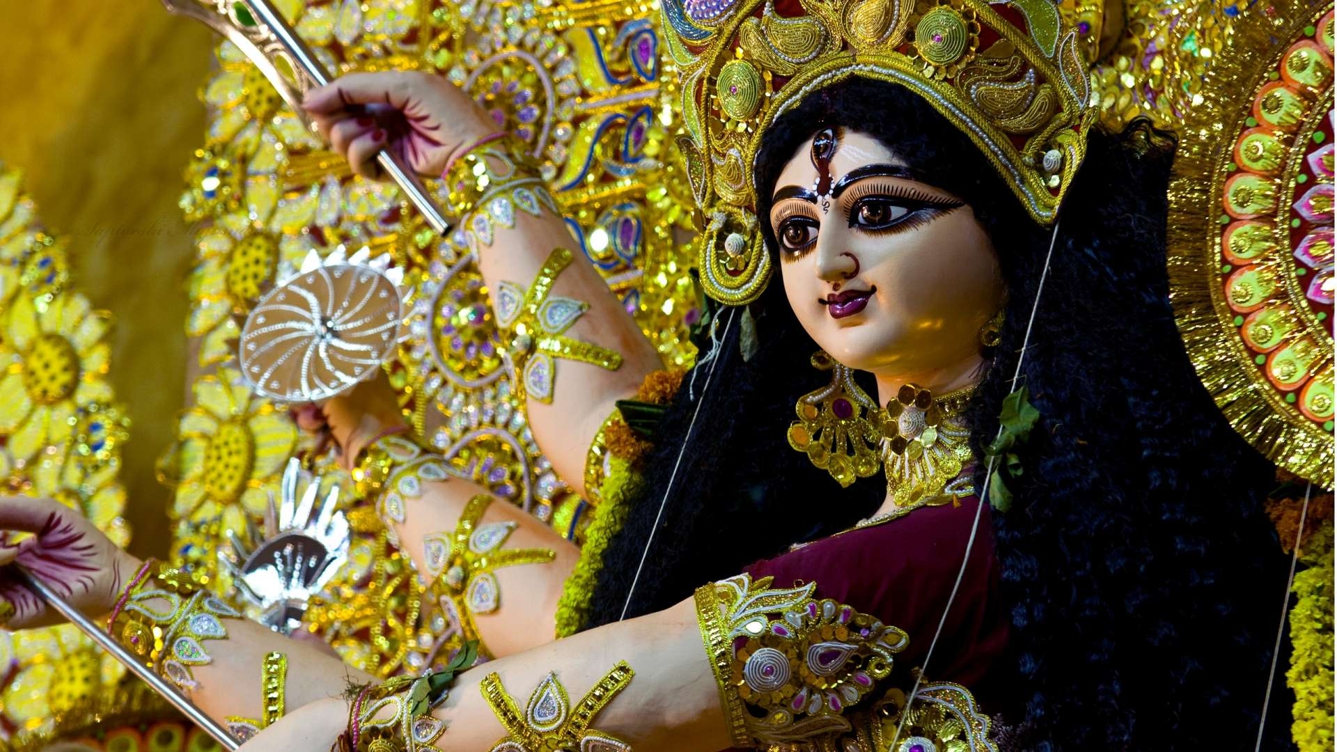 1920x1080 Maa Durga Fine Desktop Puja Wallpaper Durga Full HD, Desktop