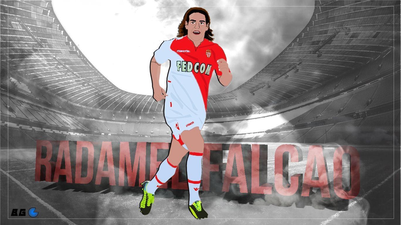 1370x770 Radamel Falcao Vector Wallpaper, Desktop