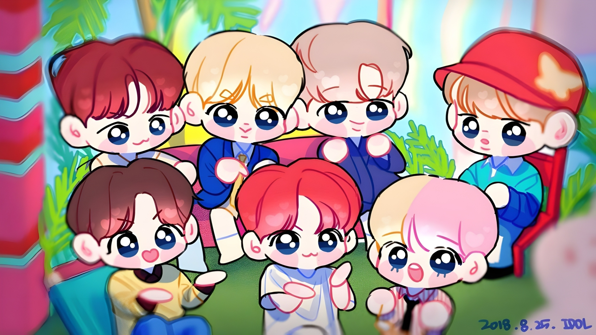 1920x1080 BTS Chibi Wallpaper BTS, Desktop