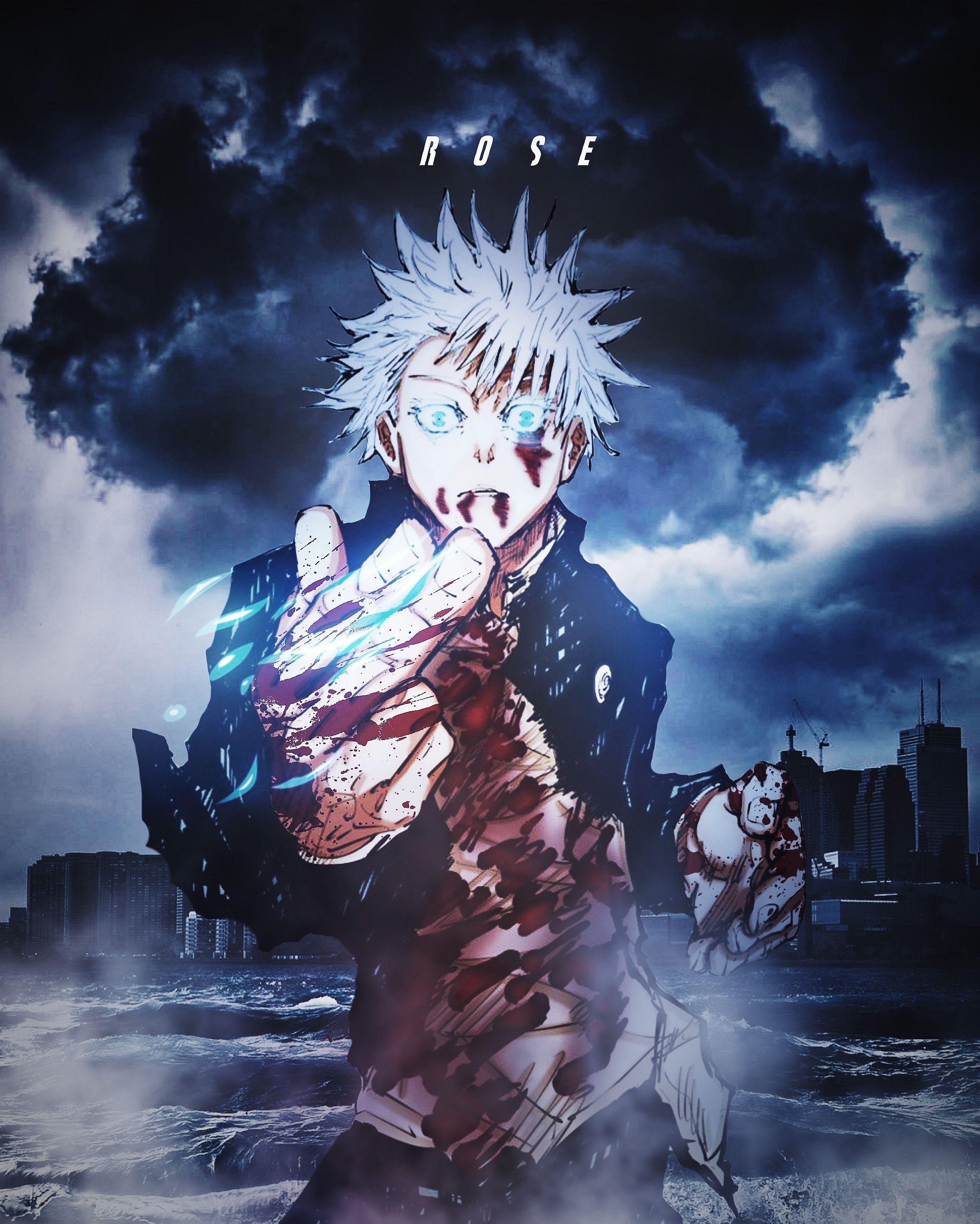 2410x3000 Gojo ❄️(JuJutsu Kaisen)【2020】. 漫画イラスト, アニメイラスト, イラスト, Phone