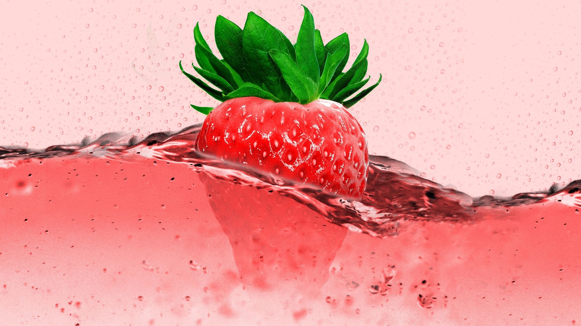 1920x1080 Pink Strawberry Desktop Background, Desktop