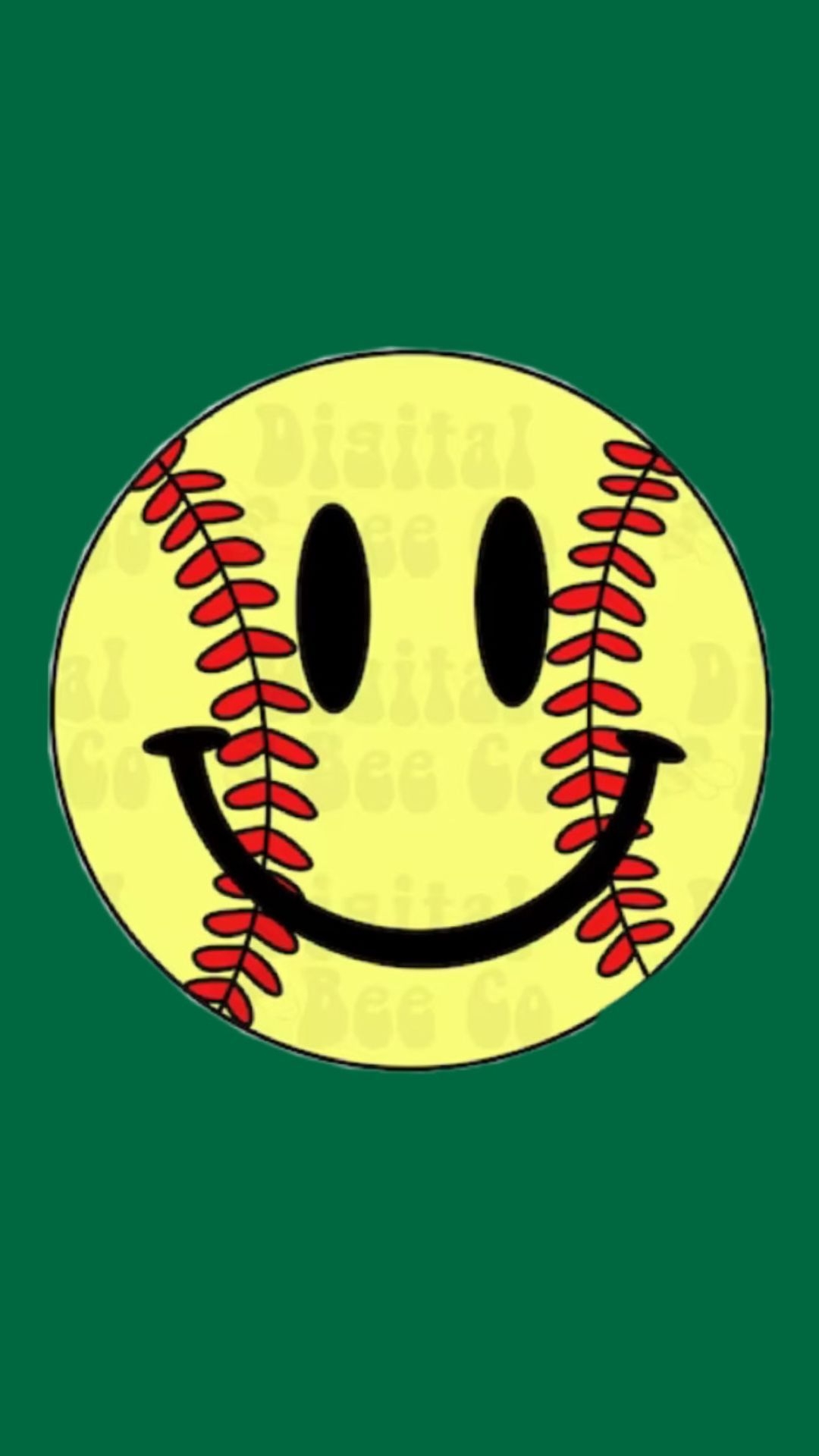 1080x1920 Preppy softball wallpaper! #preppy #softball #smileyface. Wallpaper, Smiley face, Softball, Phone