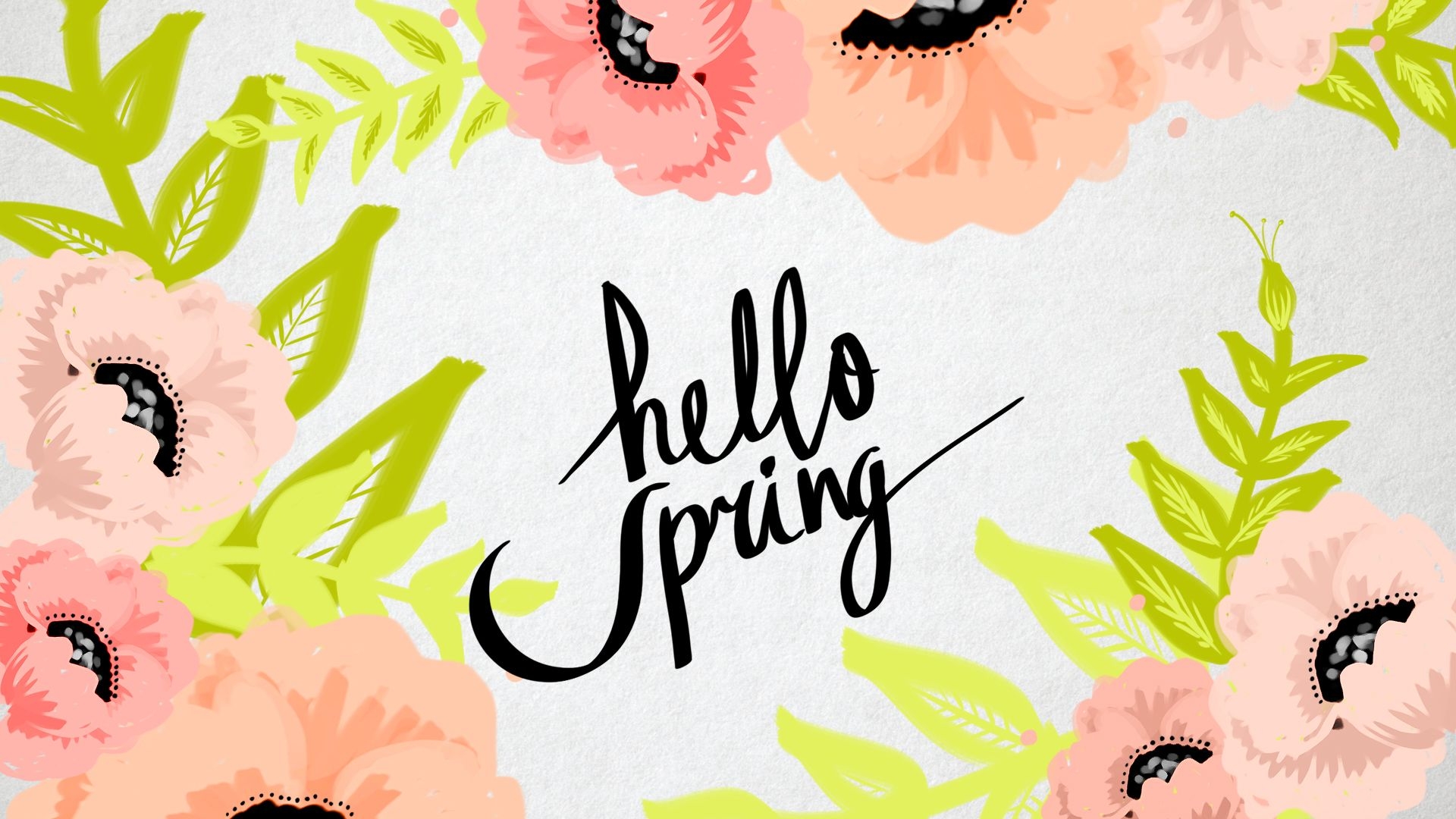 1920x1080 Hello Spring Wallpaper, Desktop