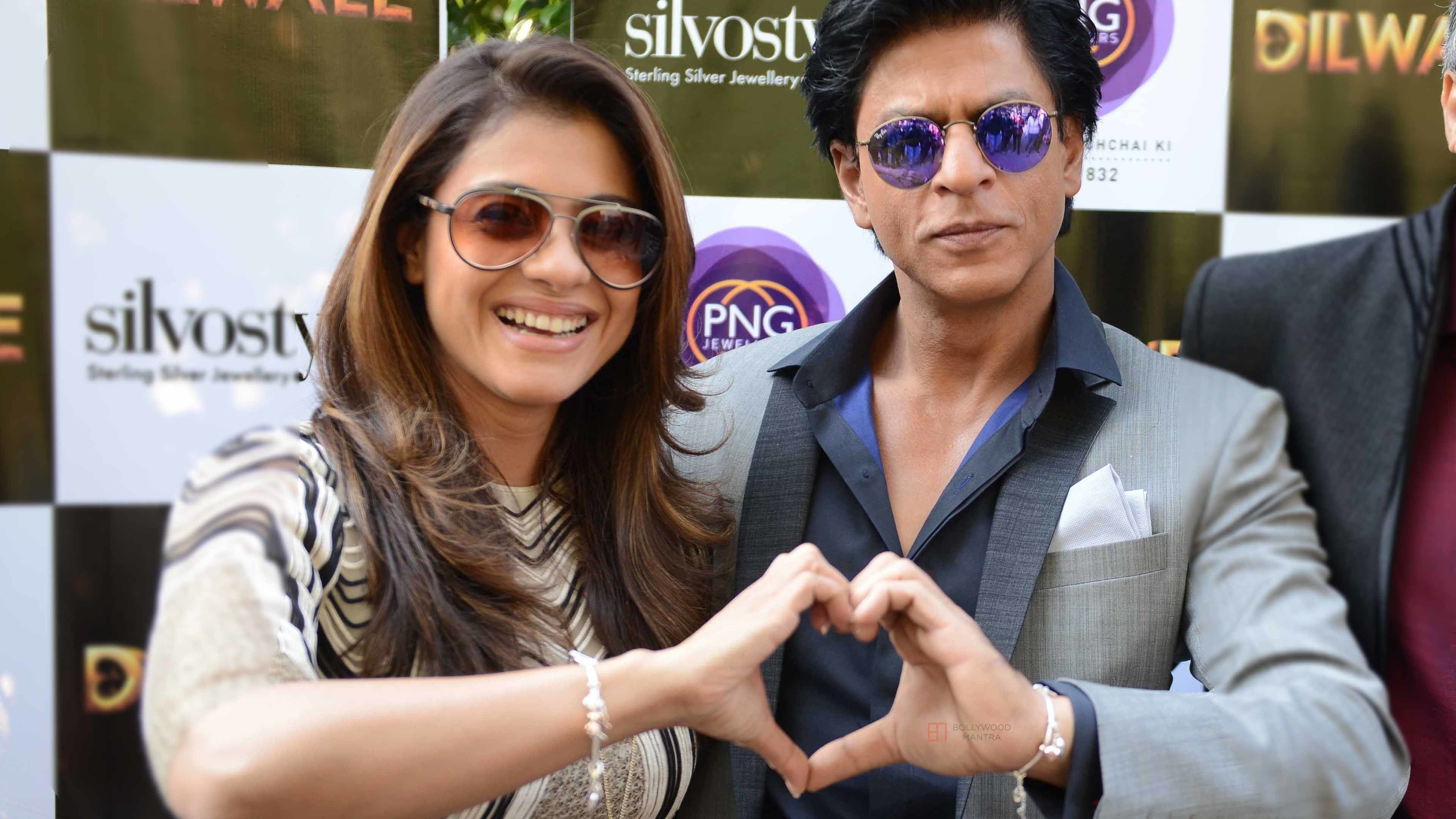 3840x2160 Shahrukh Khan and Kajol Create Heart Shape with Hand 4K Pic, Desktop