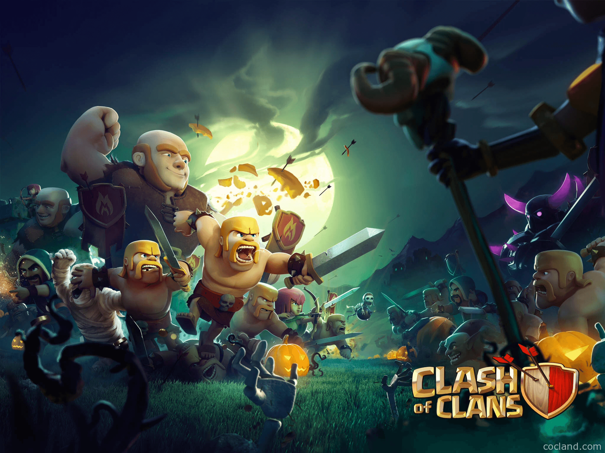 2050x1540 Clash of Clans HD Wallpaper. Clash of Clans Land, Desktop