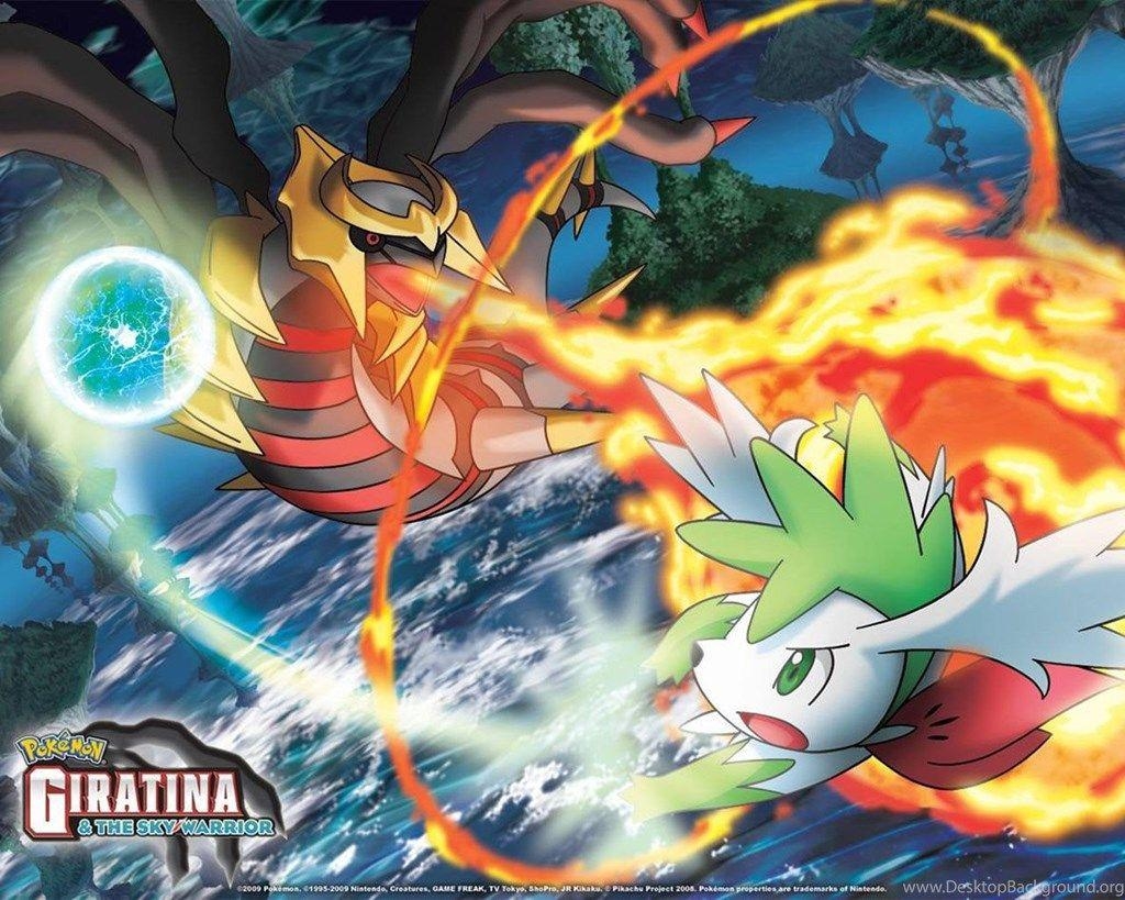 1030x820 Sky Shaymin And Giratina Pokémon Wallpaper, Desktop