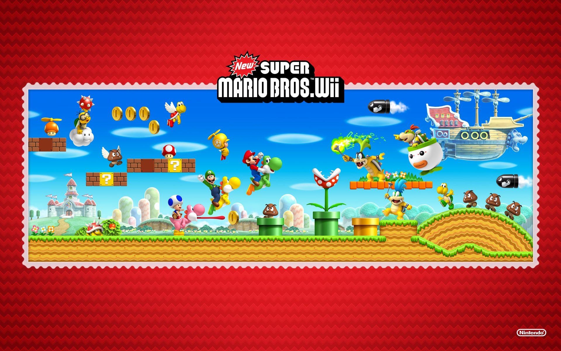 1920x1200 TMK. Downloads. Image. Wallpaper. New Super Mario Bros. Wii (Wii), Desktop