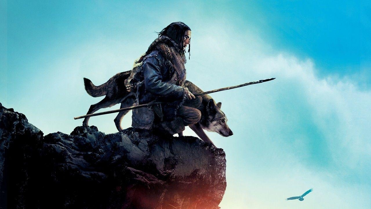 1280x720 Download  Alpha Wolf, Cliff, Spear Wallpaper, Desktop