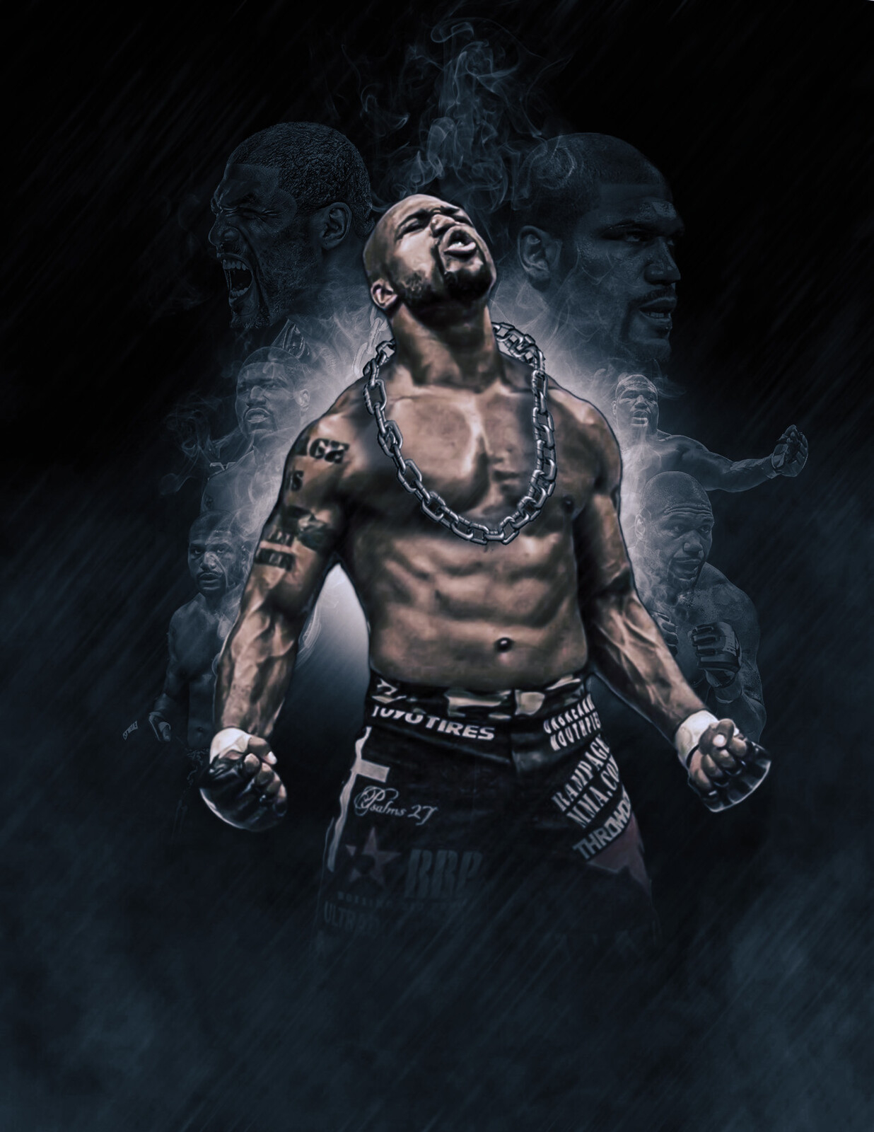 1240x1600 Geoffrey Riccio MMA Artwork, Phone