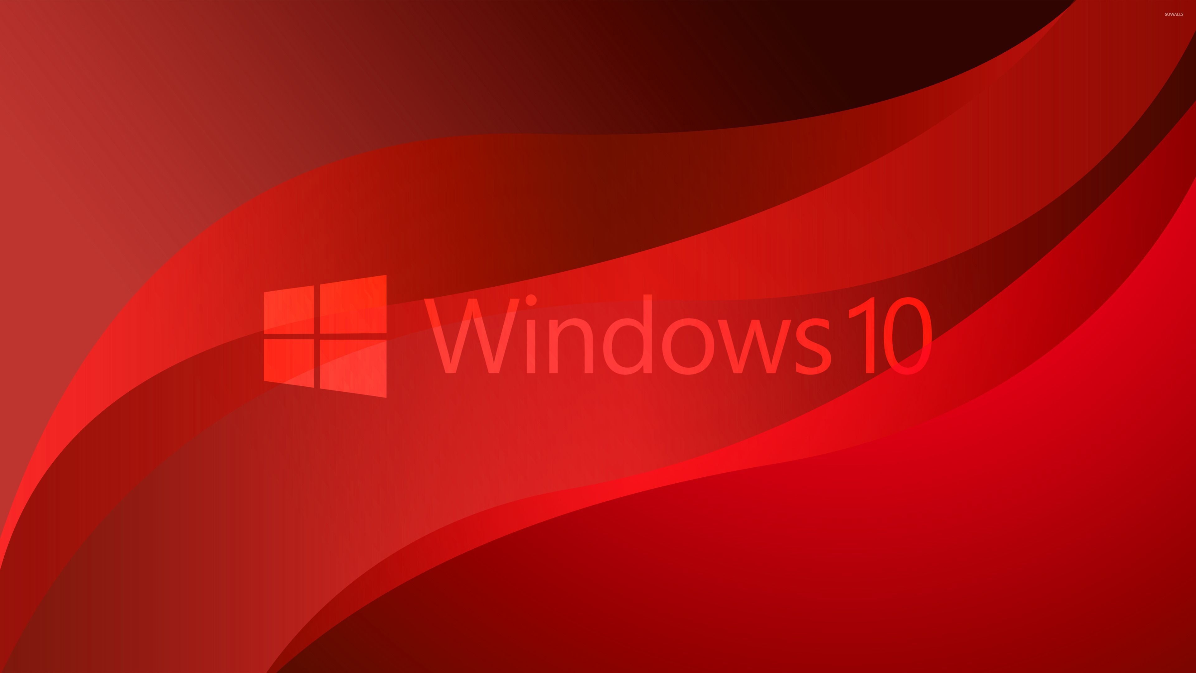 3840x2160 Red Windows 10 4K HD Red Aesthetic Wallpaper, Desktop