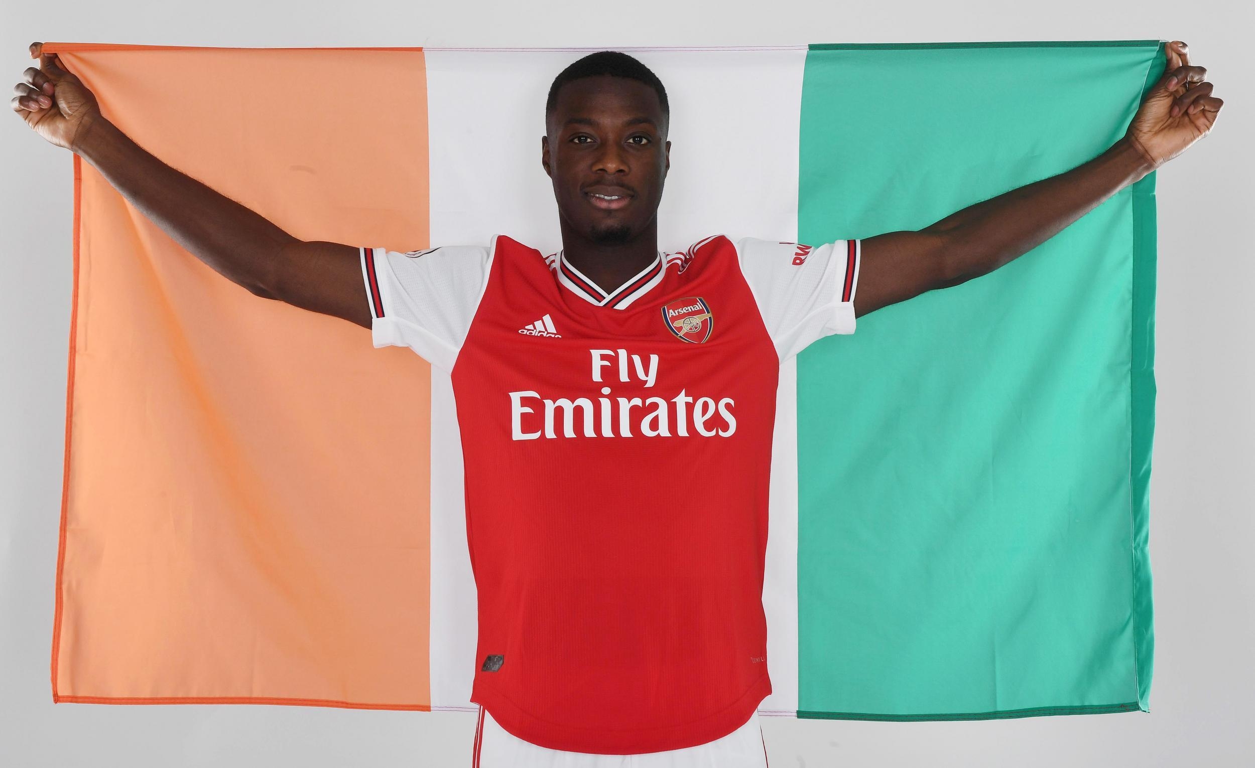 2500x1540 Nicolas Pepe In Picture: Arsenal Club Record Signing Poses, Desktop