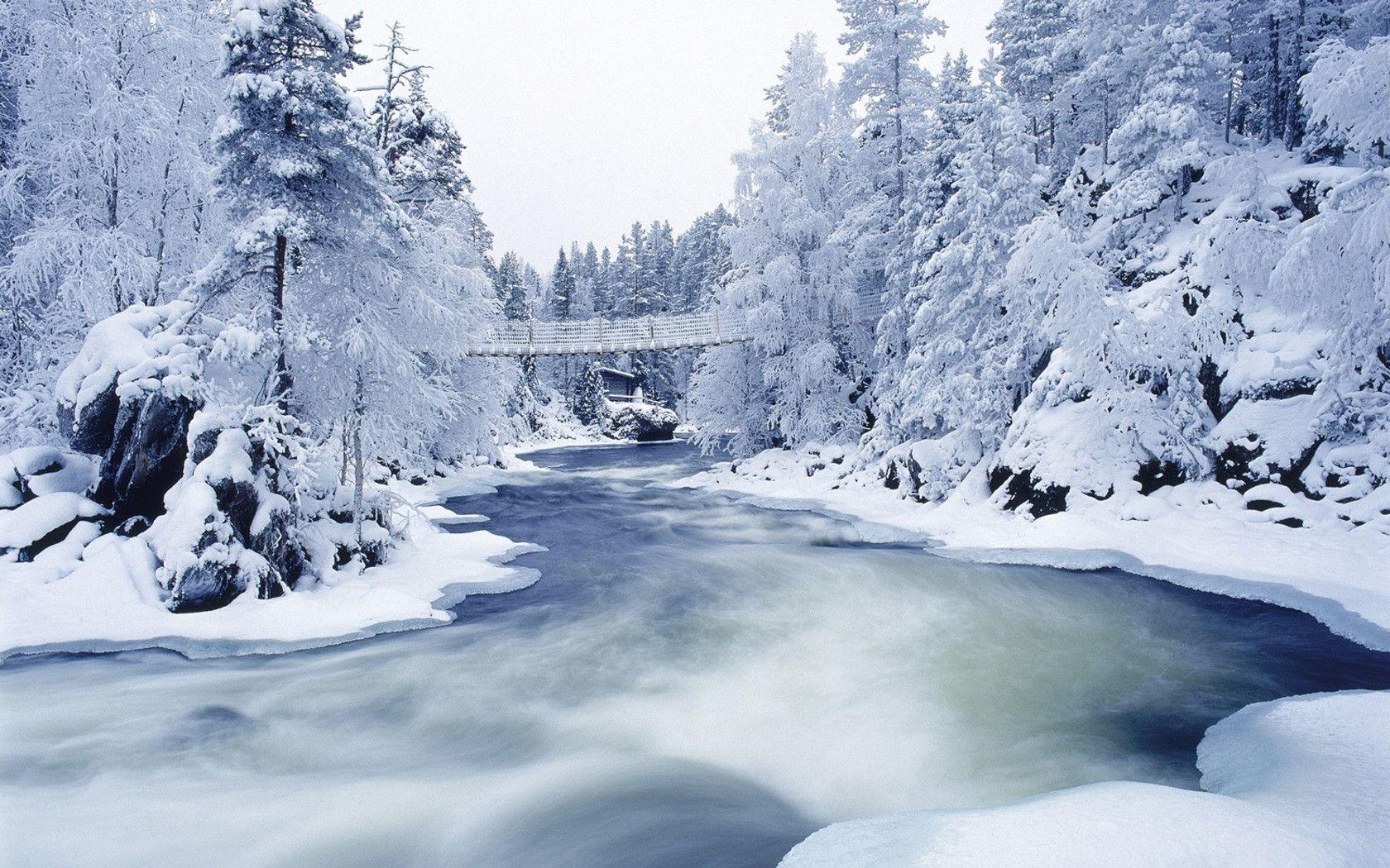 1680x1050 Awesome Bridge And Ice Winter Wallpaper High D Wallpaper, Desktop