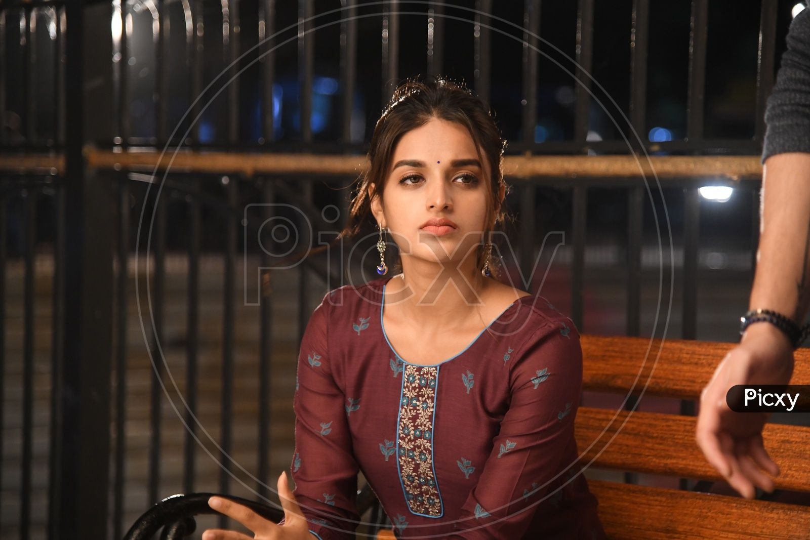 1600x1070 Image Of Actress Nidhi Agerwal In Mr. Majnu Movie Working Stills BH752493 Picxy, Desktop