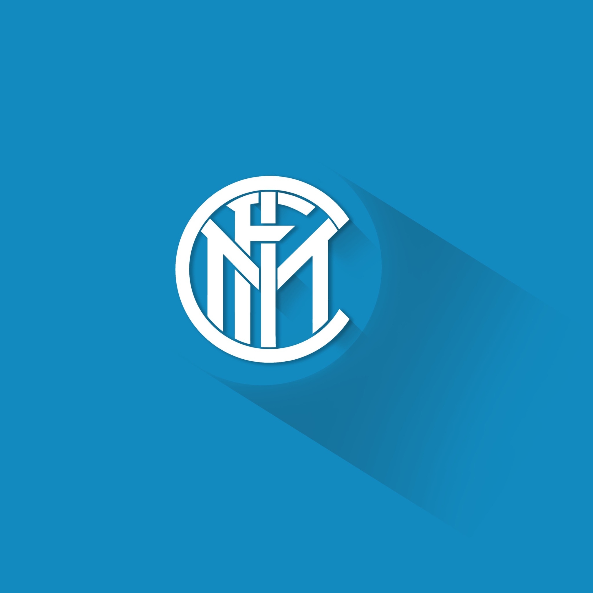 2050x2050 Wallpaper 4k Inter Milan Material Design Logo 5k Wallpaper, Phone