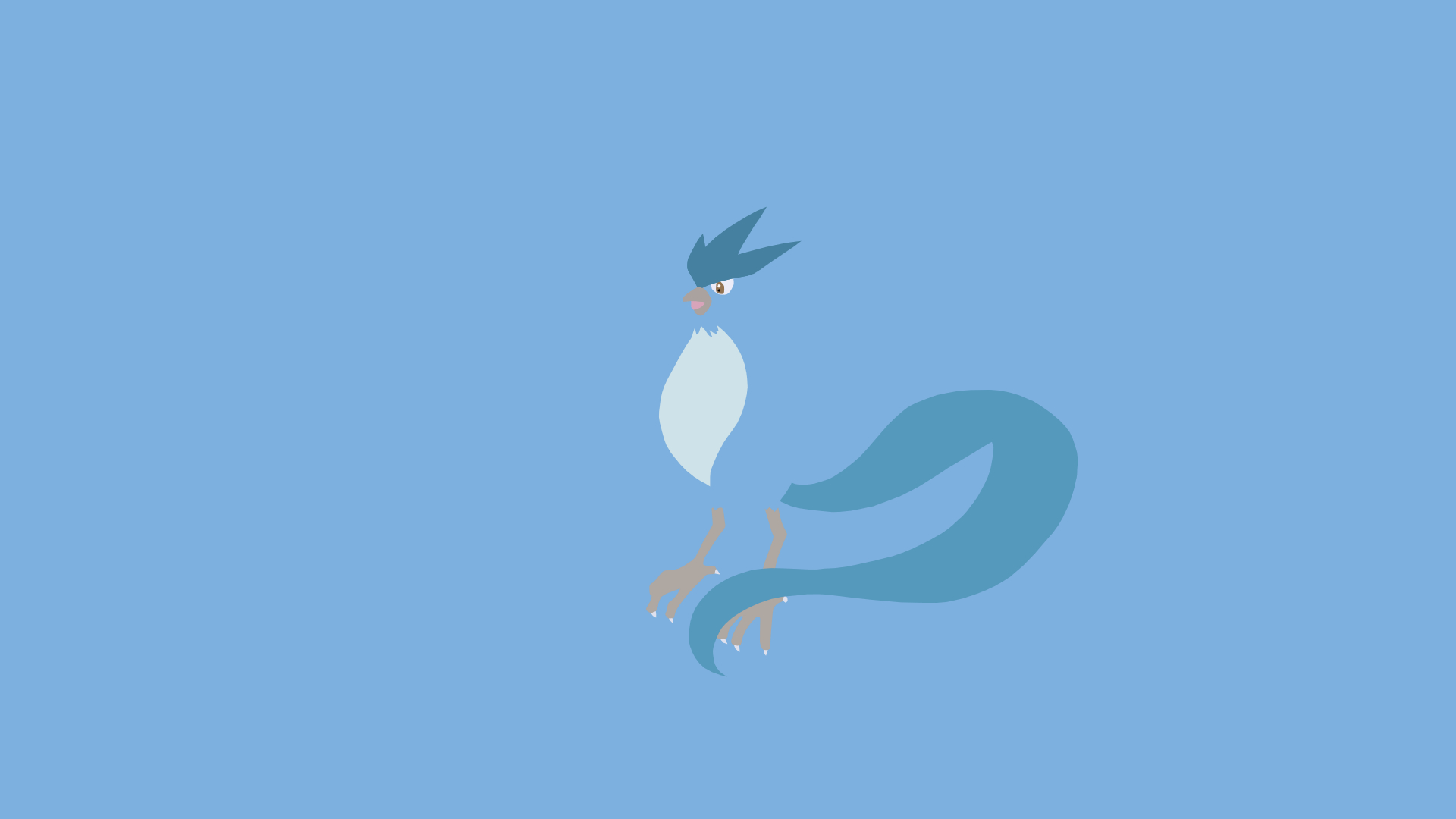 1920x1080 Minimalistic Wallpaper: Articuno, Desktop